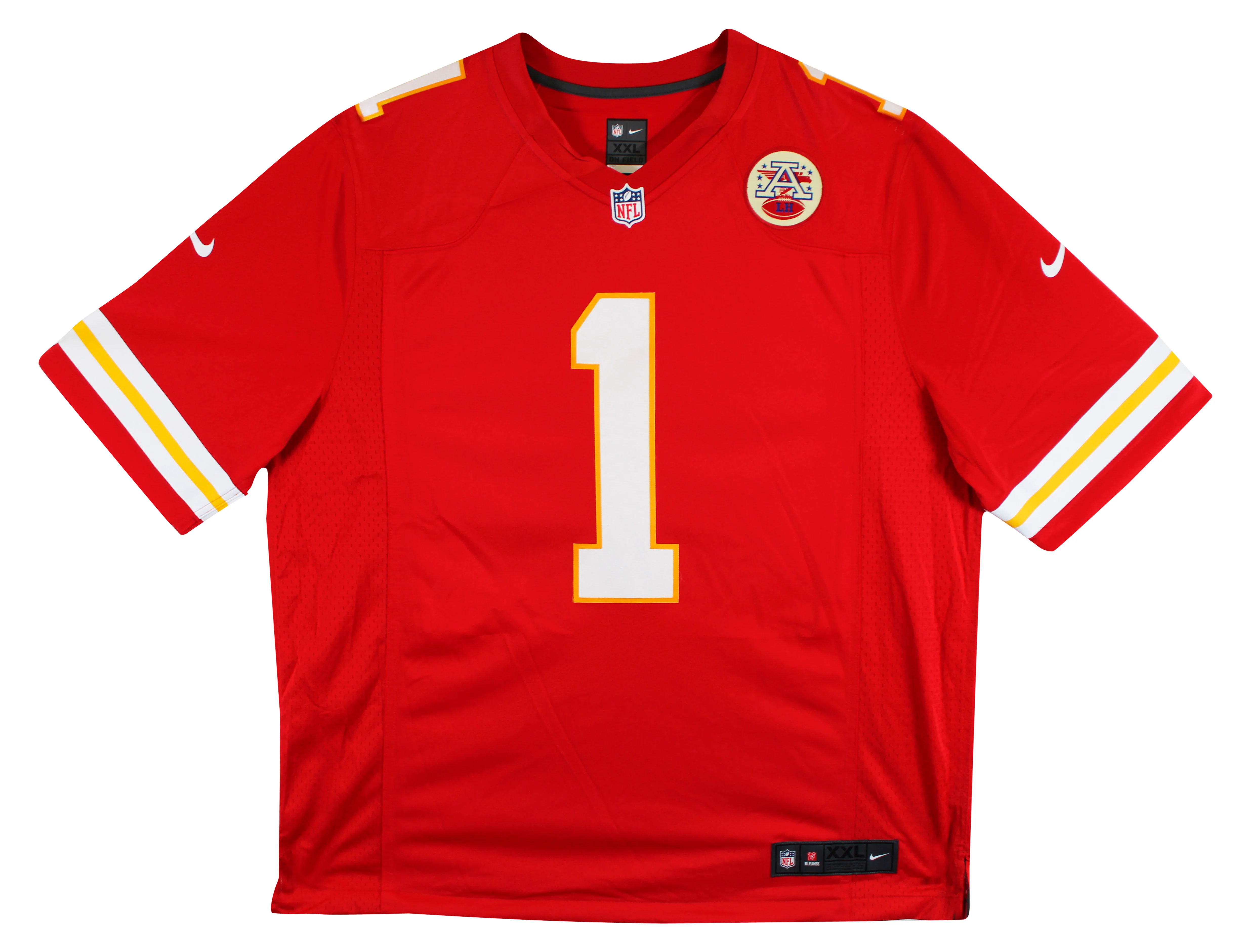 Chiefs Xavier Worthy Signed Red Nike Limited Jersey w/ Black Signature Fanatics - Image 5