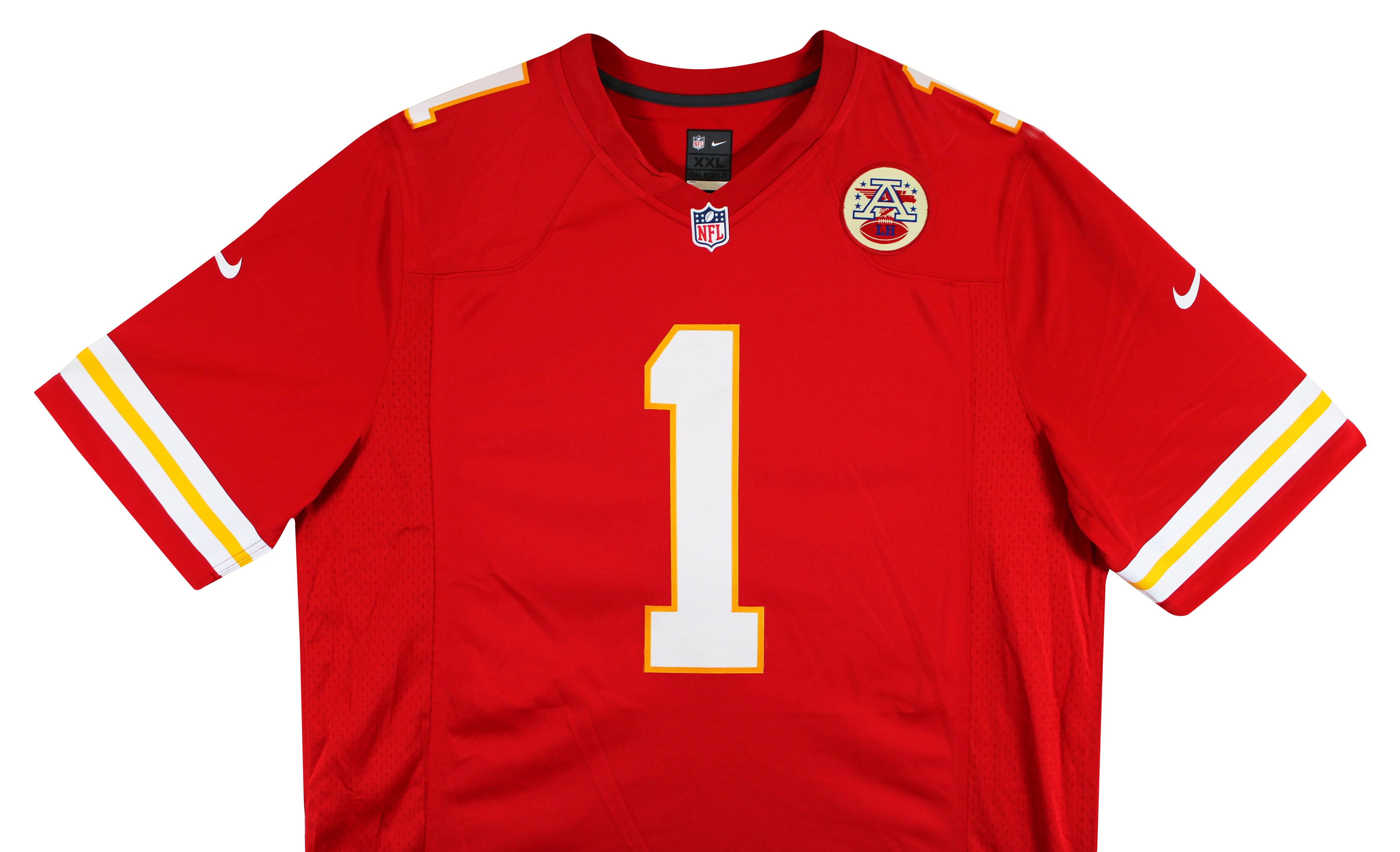 Chiefs Xavier Worthy Signed Red Nike Limited Jersey w/ Black Signature Fanatics - Image 6