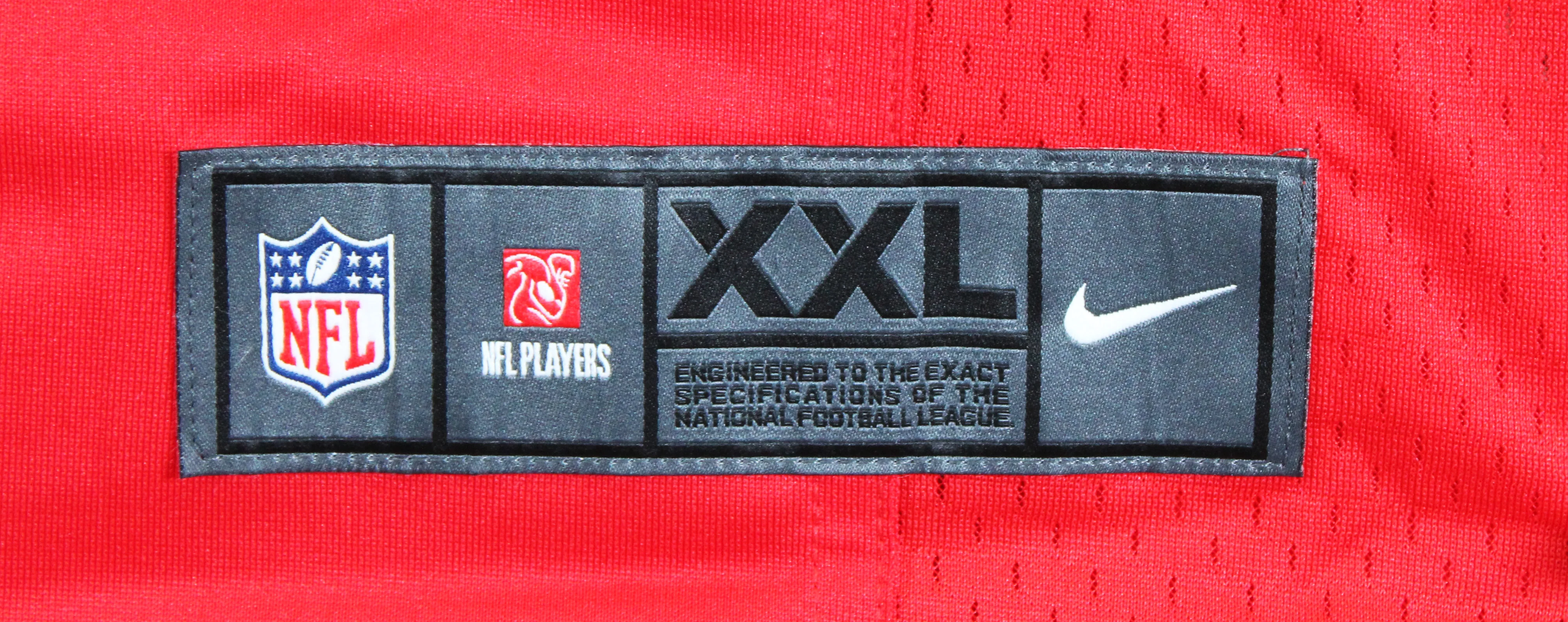 Chiefs Xavier Worthy Signed Red Nike Limited Jersey w/ Black Signature Fanatics - Image 7