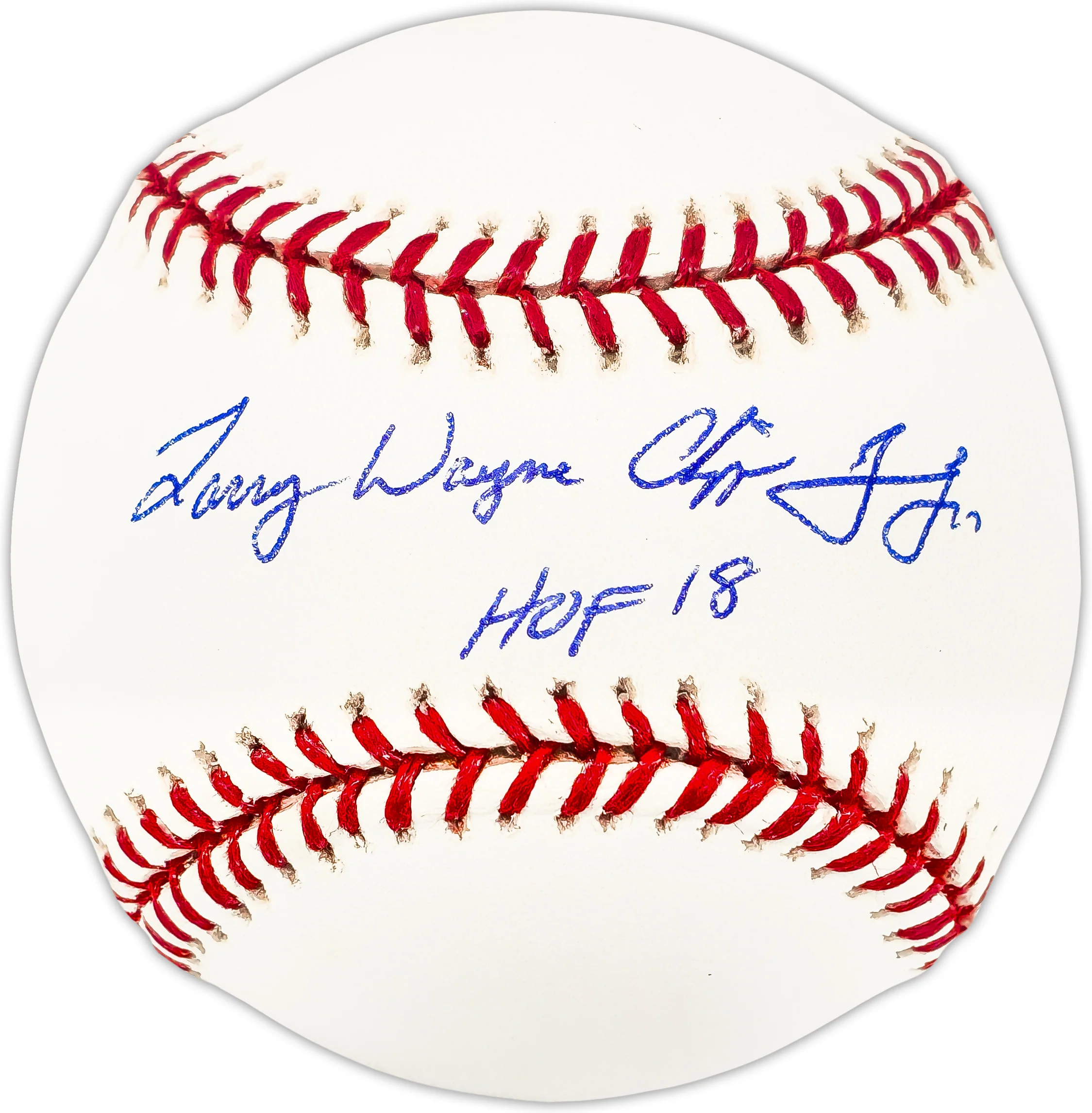 Chipper Jones Autographed Official MLB Baseball Atlanta Braves Full Name Signature "HOF 18" Beckett BAS QR Stock #224730 - Image 2