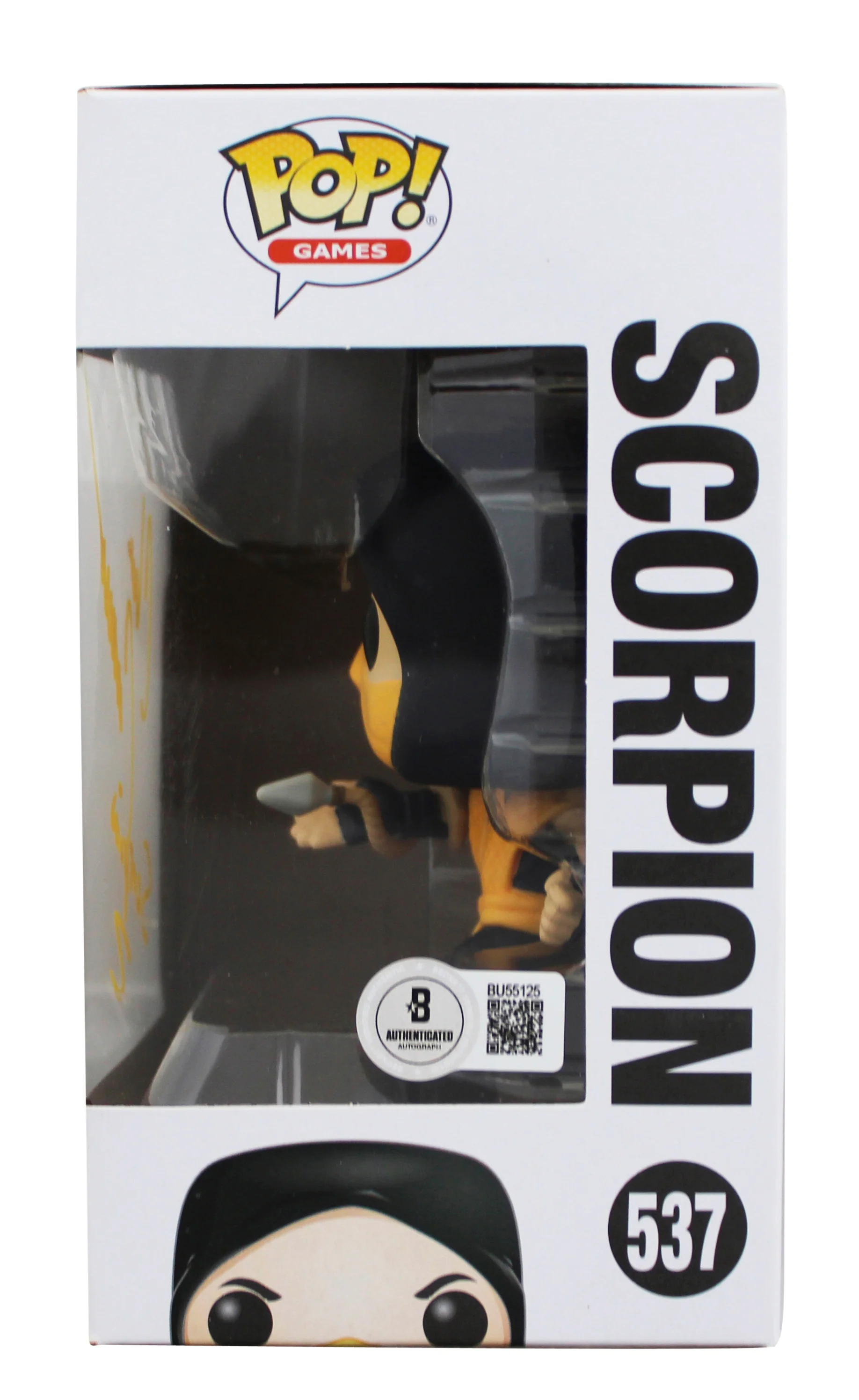 Chris Casamassa Signed Mortal Kombat Scorpion #537 Funko Pop Vinyl Figure BAS - Image 4