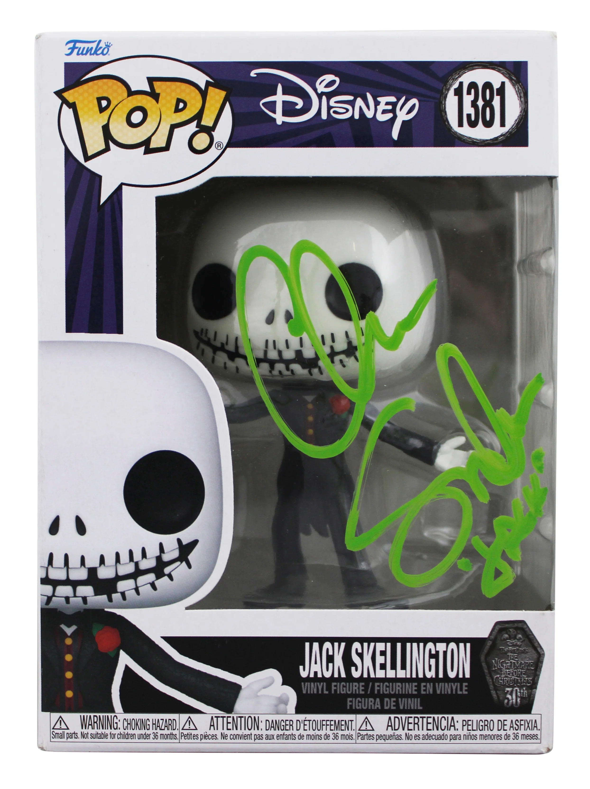 Chris Sarandon "Jack" Signed Jack Skellington #1381 Funko Pop Figure JSA - Image 2