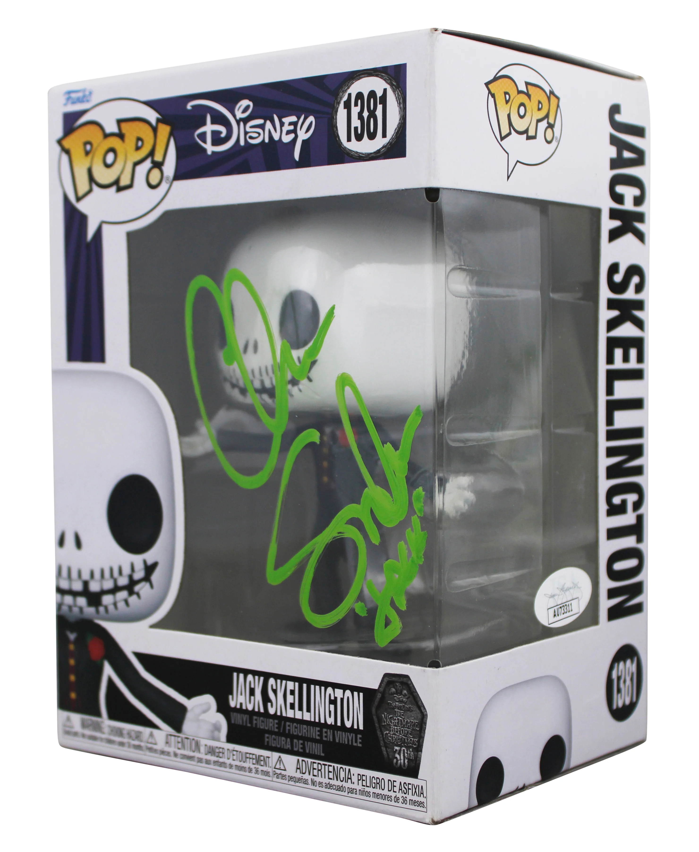 Chris Sarandon "Jack" Signed Jack Skellington #1381 Funko Pop Figure JSA - Image 3