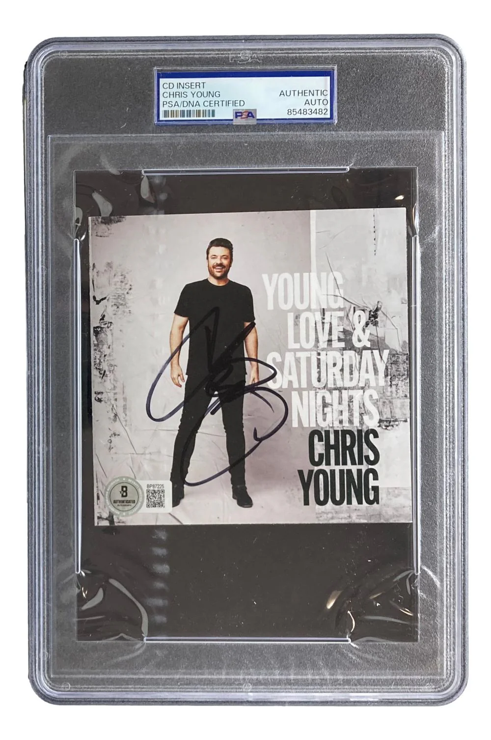 Chris Young Signed Slabbed Young Love & Saturday Nights CD Booklet PSA