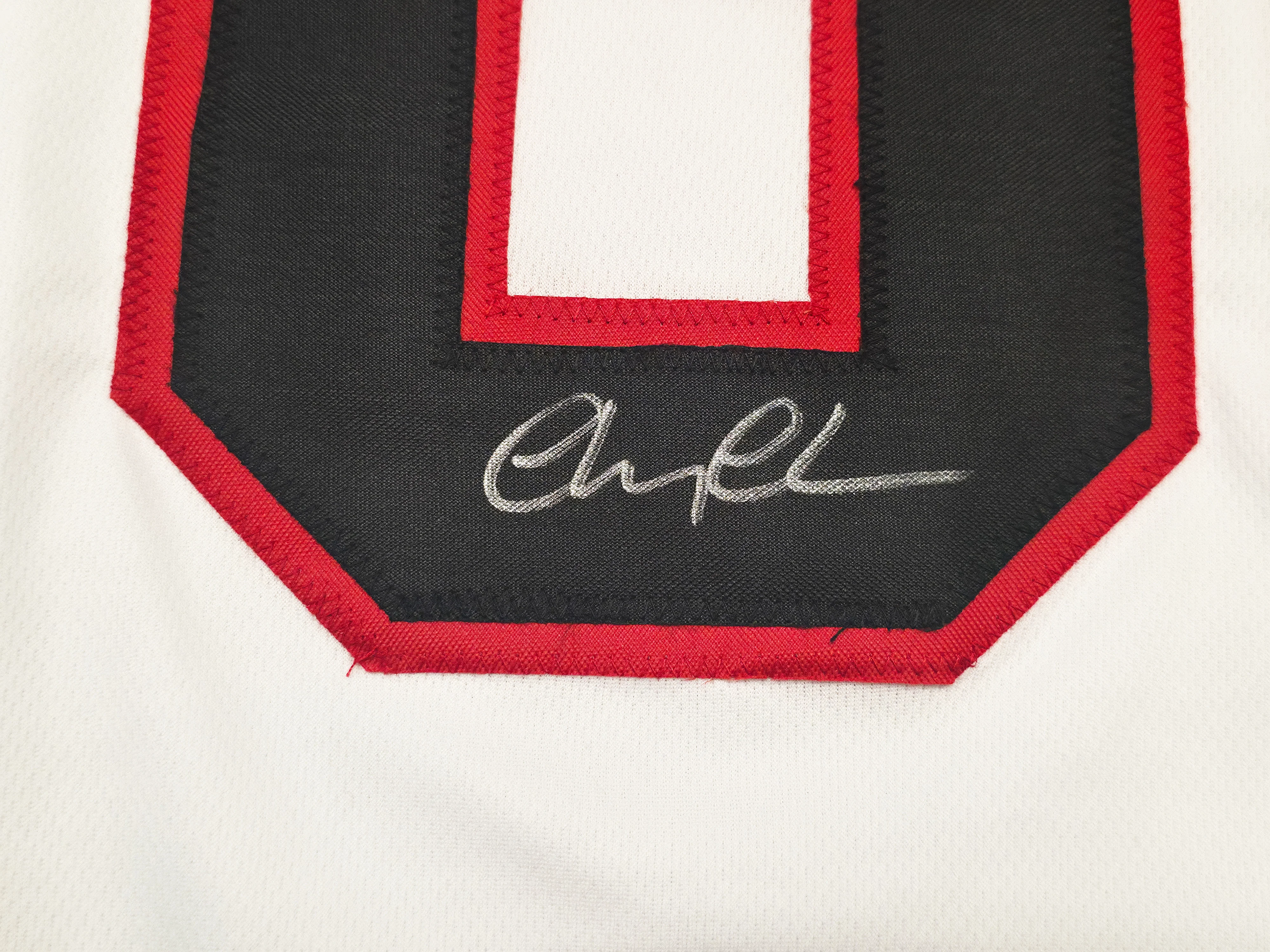 Christmas Vacation Chevy Chase Autographed White Jersey Clark Griswold Beckett BAS QR Stock #252795 - Image 3