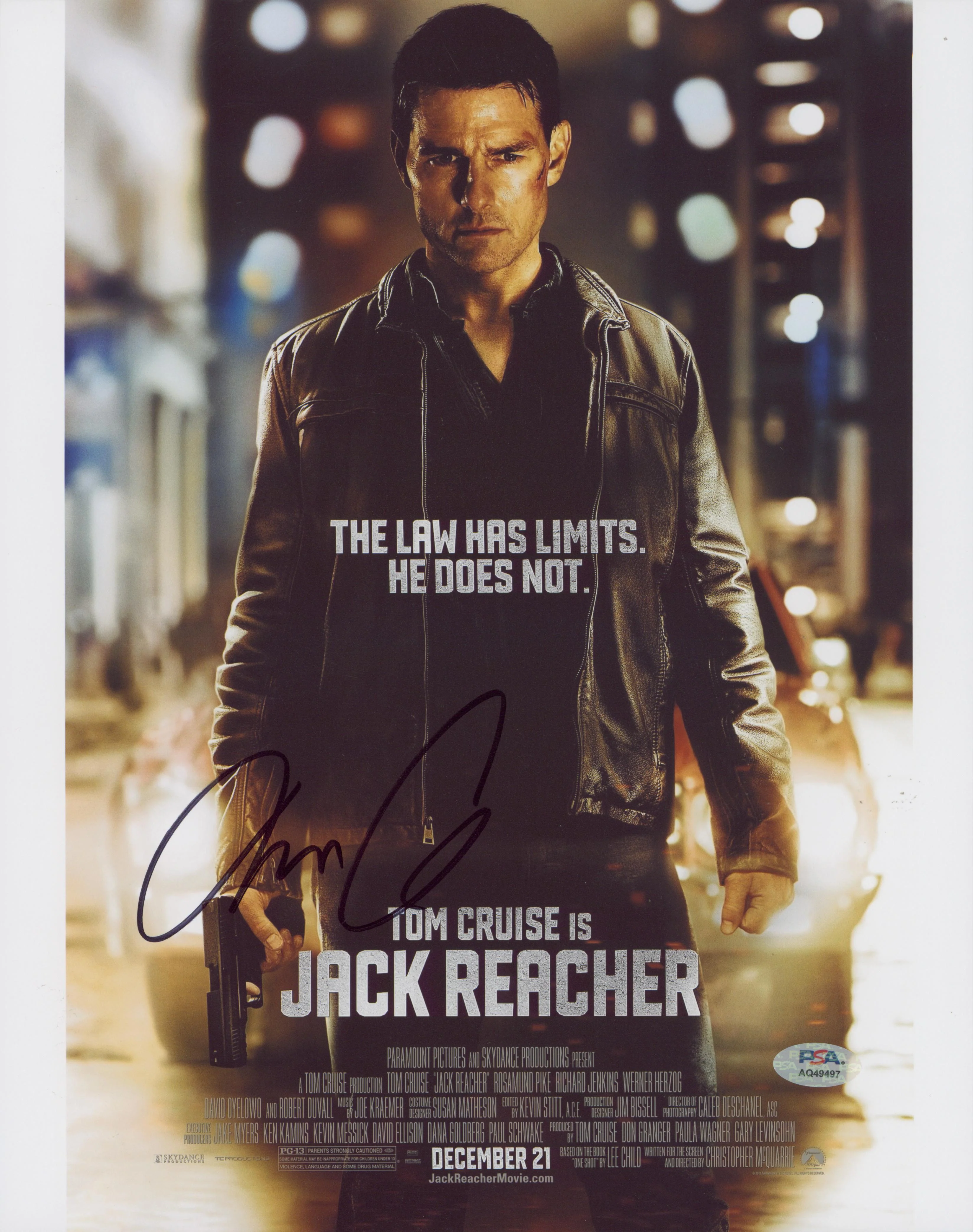 Christopher McQuarrie Jack Reacher Authentic Signed 11x14 Photo PSA/DNA #AQ49497 - Image 2