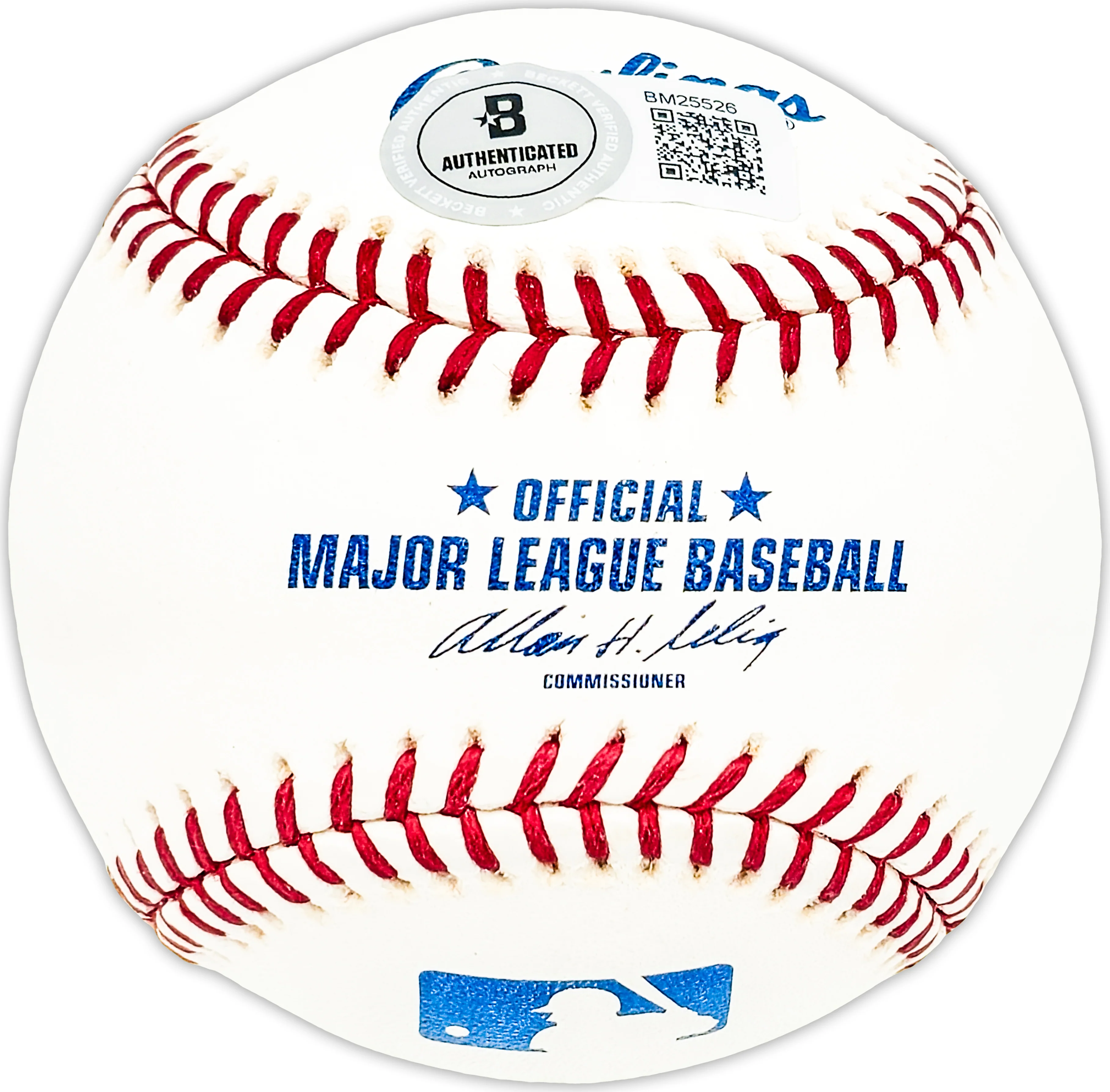 Chuck Stevens Autographed Official MLB Baseball St. Louis Browns Beckett BAS QR #BM25526 - Image 2
