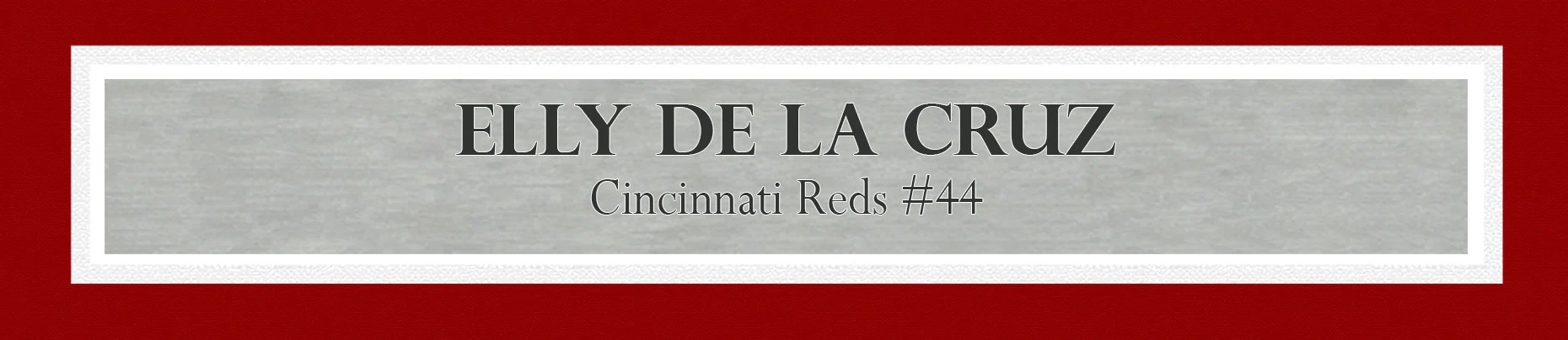 Cincinnati Reds Elly De La Cruz Autographed Framed Red Jersey Beckett BAS QR Stock #239066 - Image 5