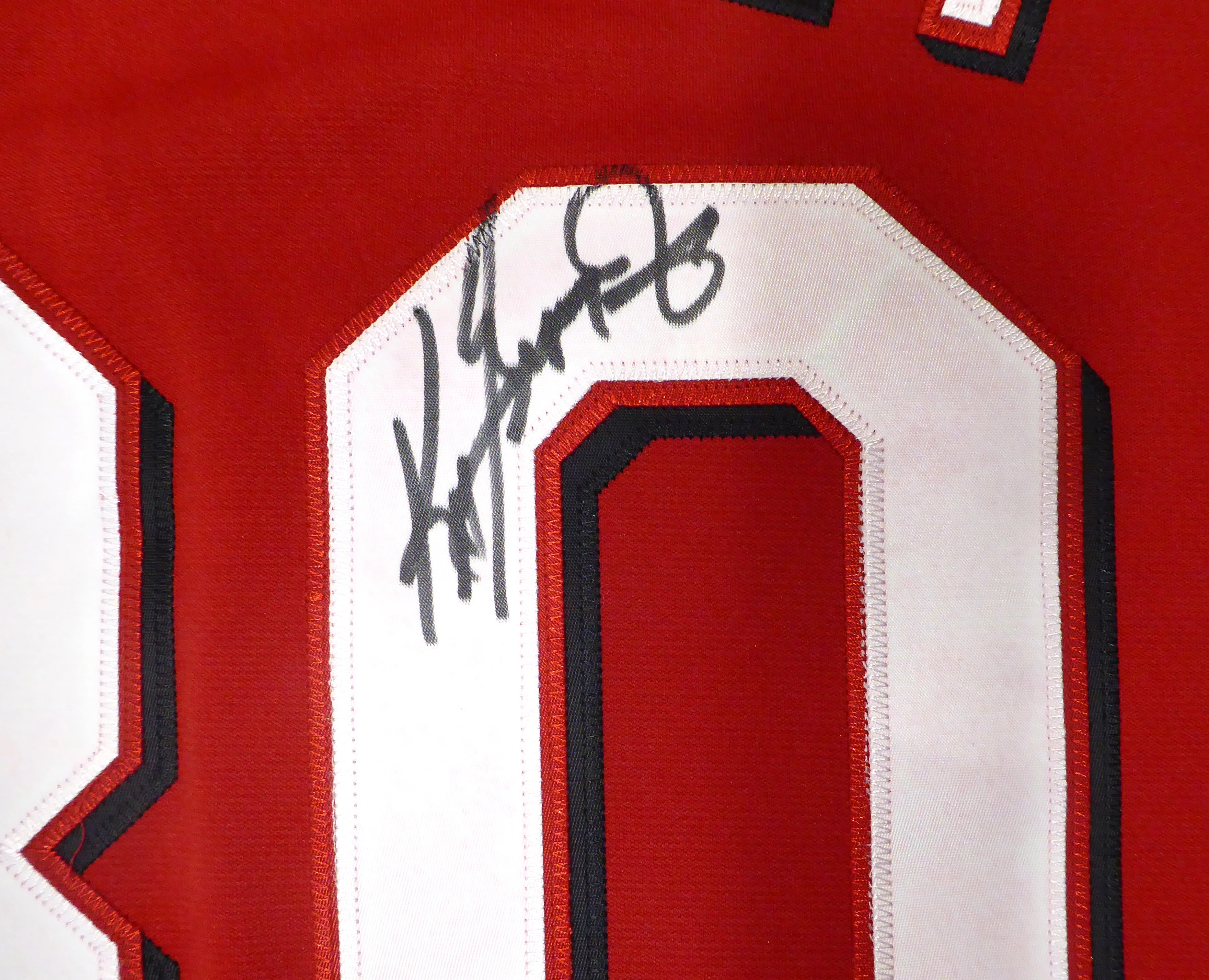 Cincinnati Reds Ken Griffey Jr. Autographed Red Authentic Mitchell & Ness Jersey Beckett BAS QR #2W237881 - Image 3