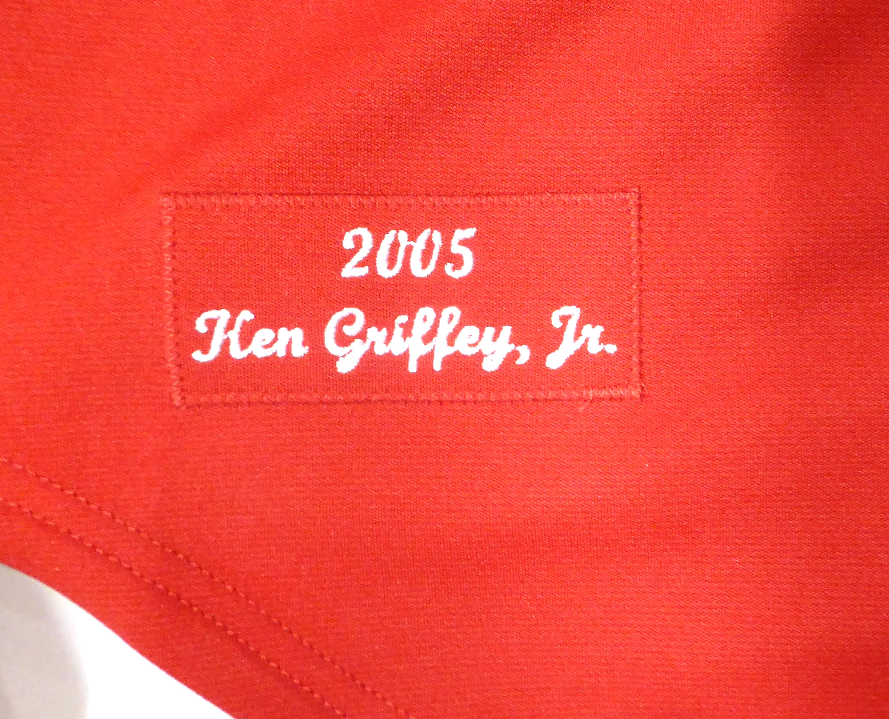 Cincinnati Reds Ken Griffey Jr. Autographed Red Authentic Mitchell & Ness Jersey Beckett BAS QR #2W237881 - Image 5