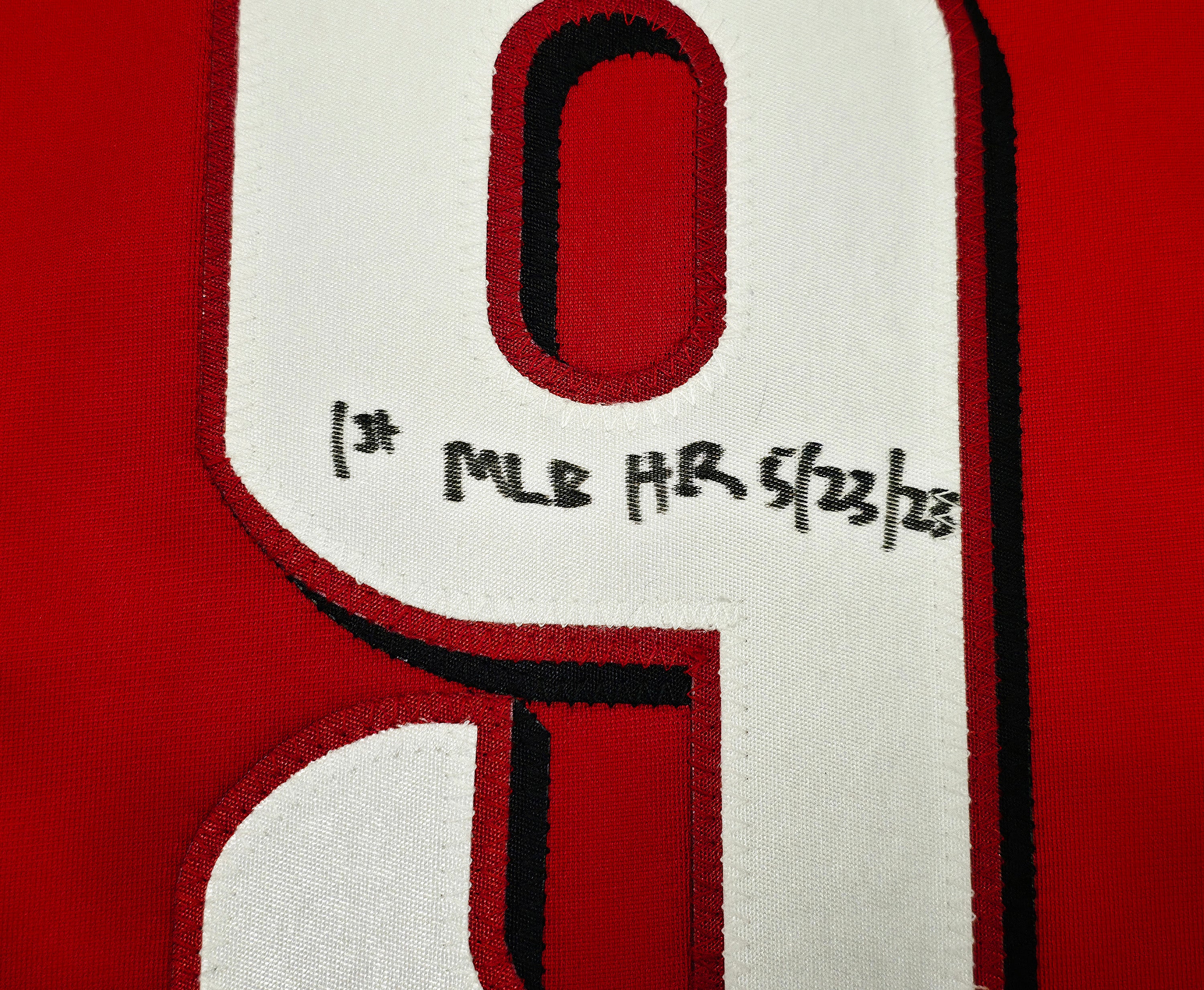 Cincinnati Reds Matt McLain Autographed Red Jersey "1st MLB HR 5/23/23" Beckett BAS Witness Stock #257831 - Image 4