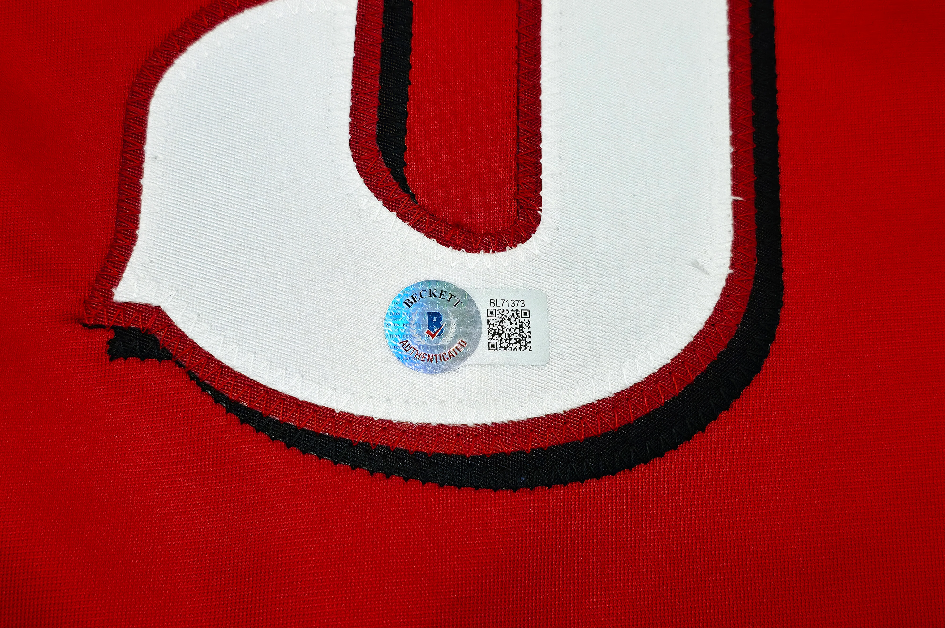 Cincinnati Reds Matt McLain Autographed Red Jersey "1st MLB HR 5/23/23" Beckett BAS Witness Stock #257831 - Image 5