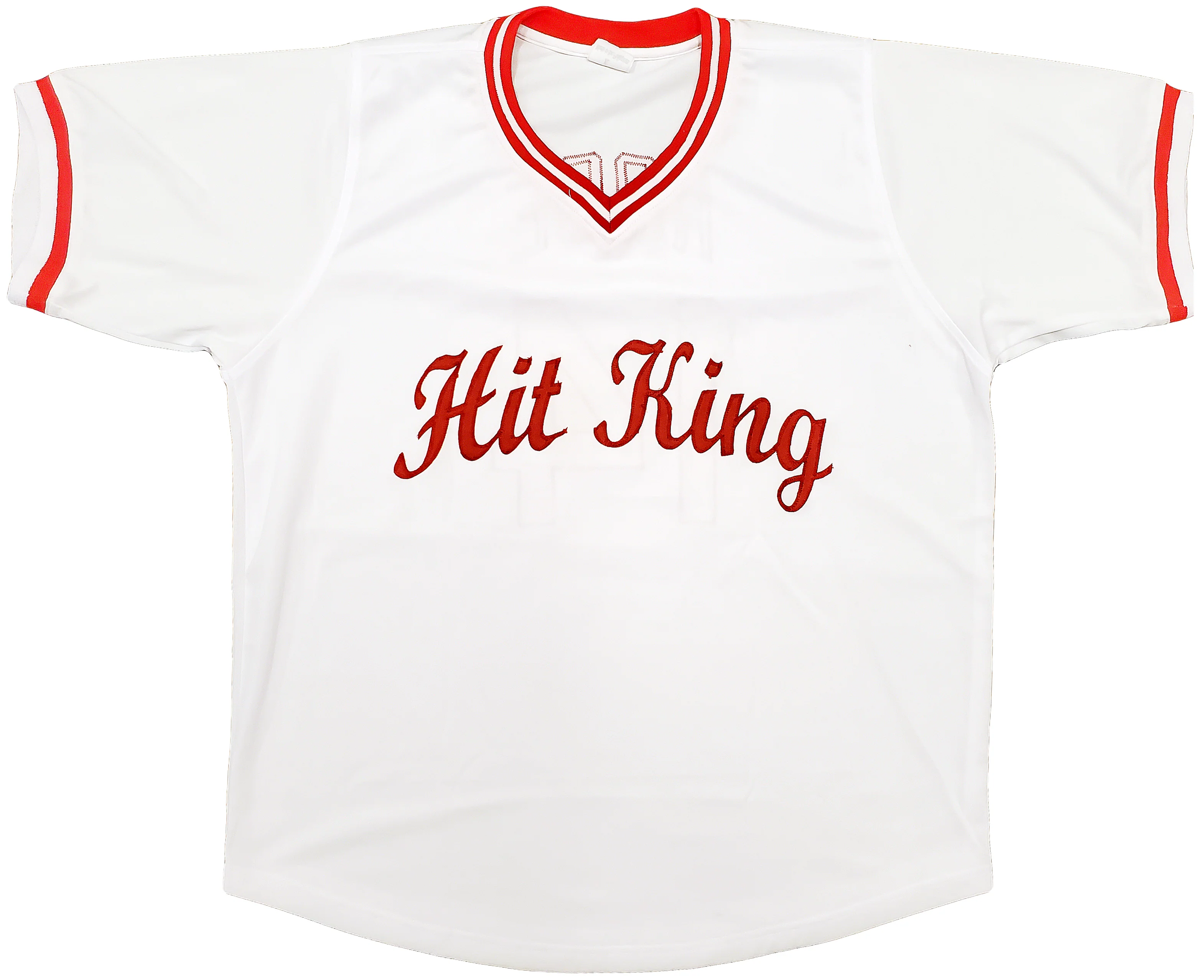 Cincinnati Reds Pete Rose Autographed White Jersey PR Holo Stock #197041 - Image 4