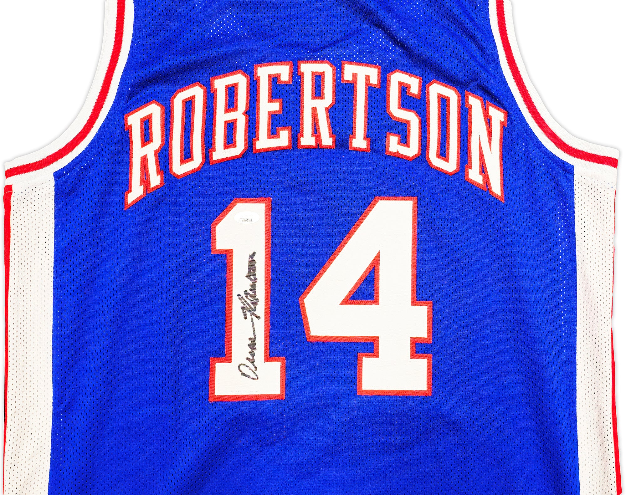 Cincinnati Royals Oscar Robertson Autographed Blue Jersey JSA Stock #237067 - Image 2