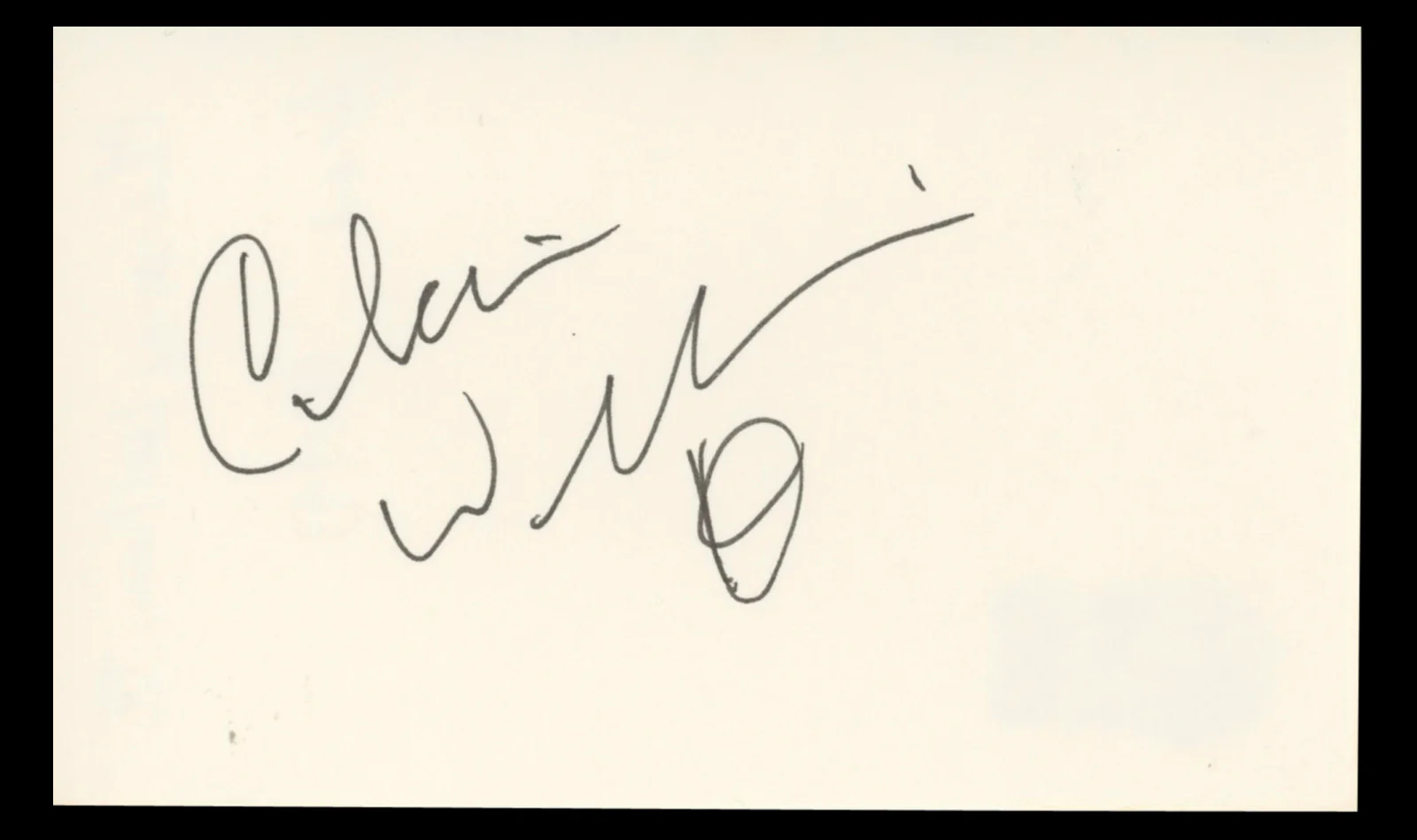 Clarence Williams III The Mod Squad Authentic Signed 3x5 Index Card BAS #BT01222 - Image 2
