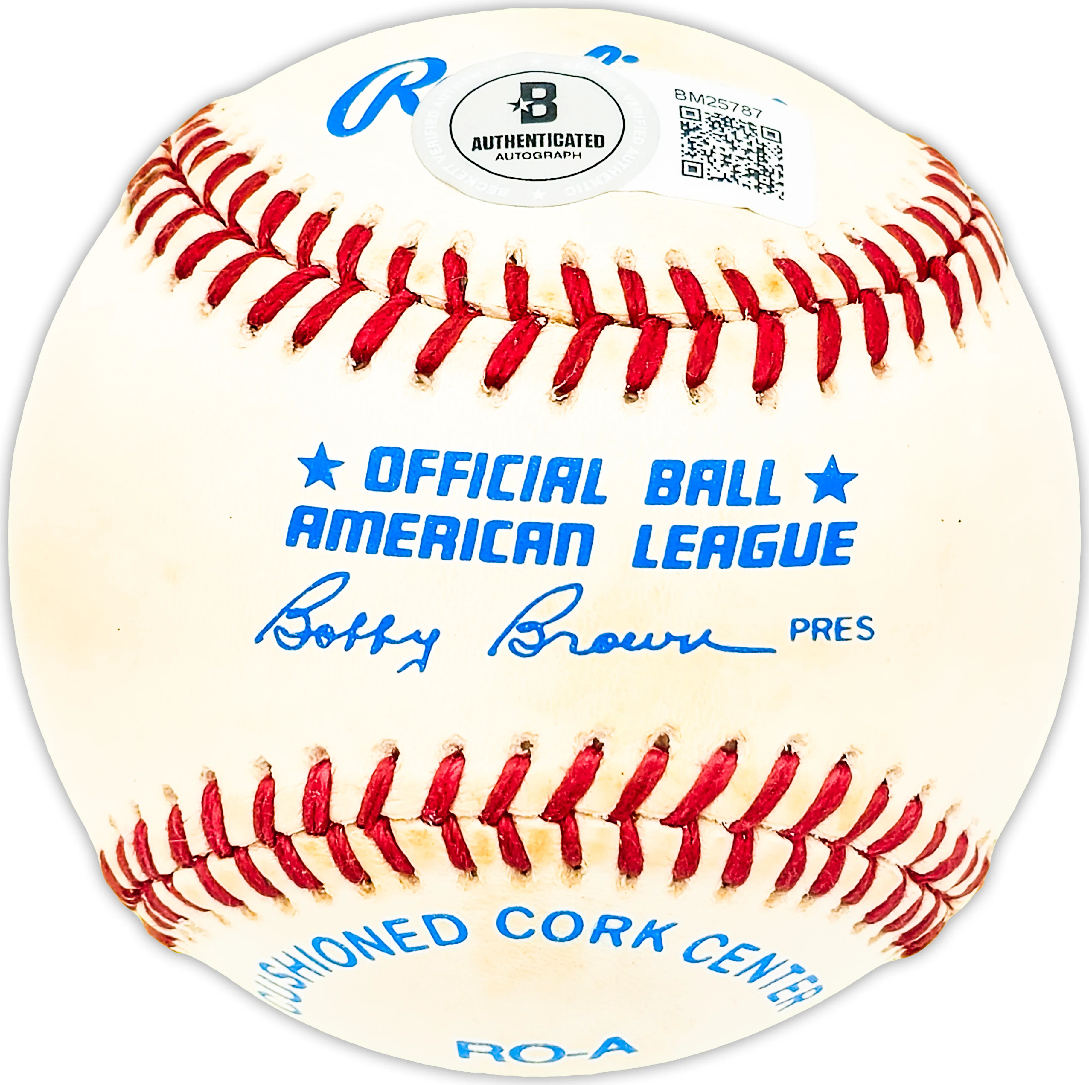 Clay Dalrymple Autographed Official AL Baseball Philadelphia Phillies, Baltimore Orioles Beckett BAS QR #BM25787 - Image 2