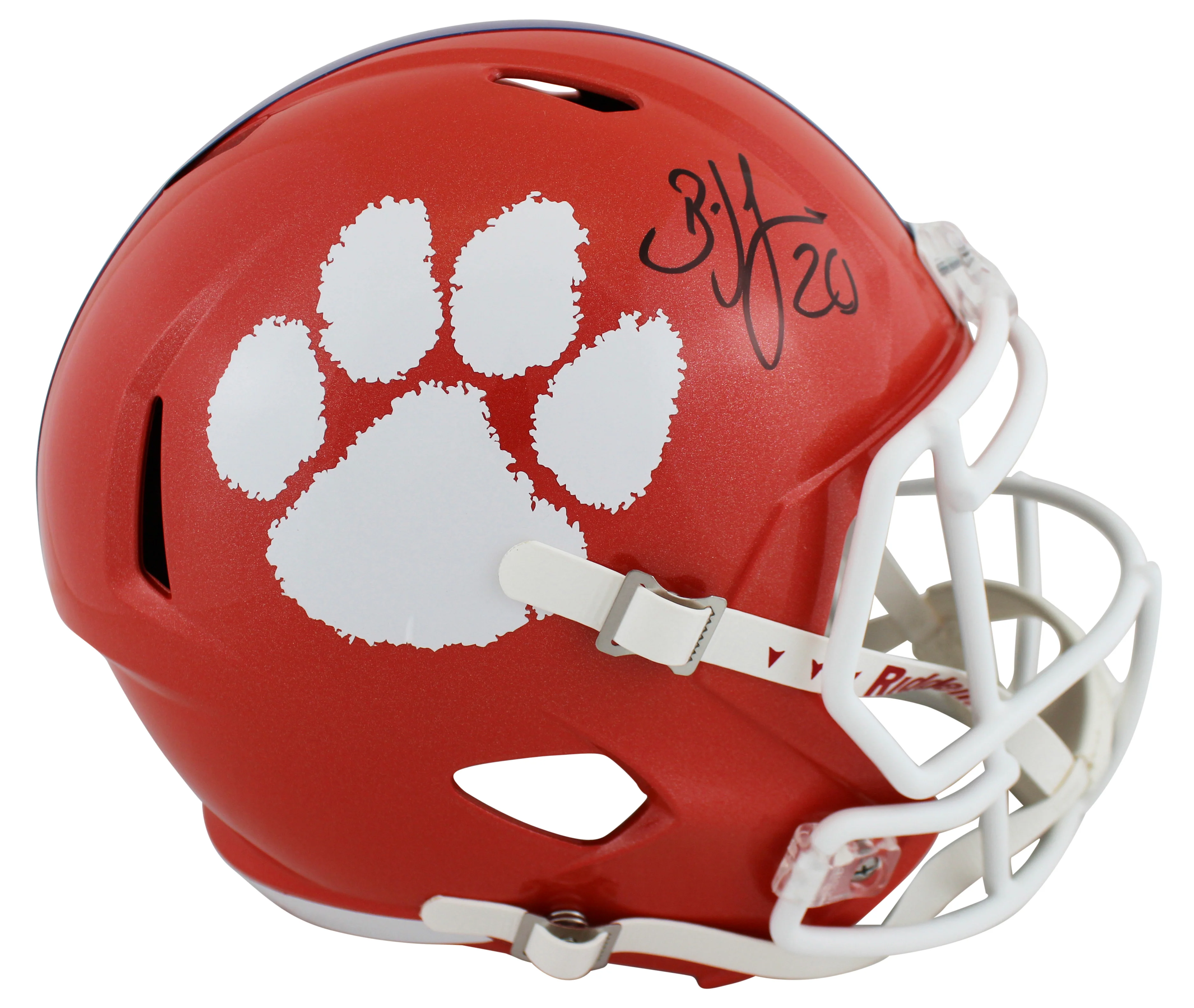 Clemson Brian Dawkins Authentic Signed Full Size Speed Rep Helmet w/ Case BAS W - Image 3