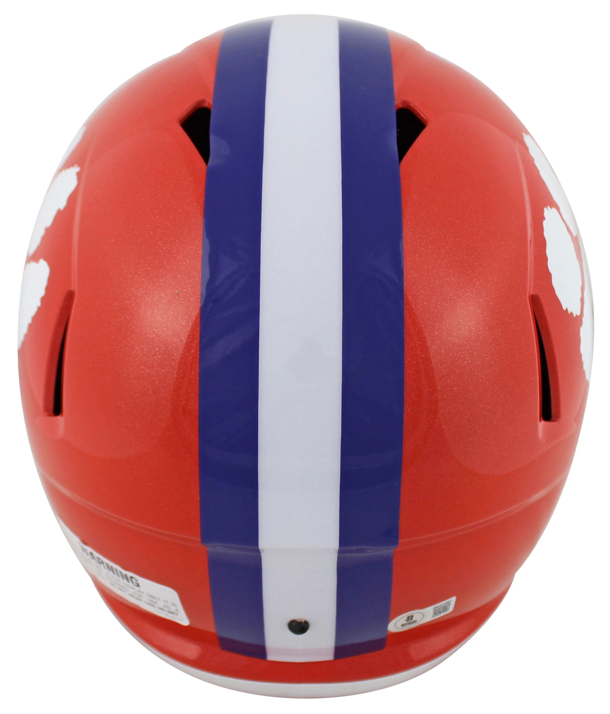 Clemson Brian Dawkins Signed F/S Speed Rep Helmet W/ Case w/ White Sig BAS Wit - Image 4