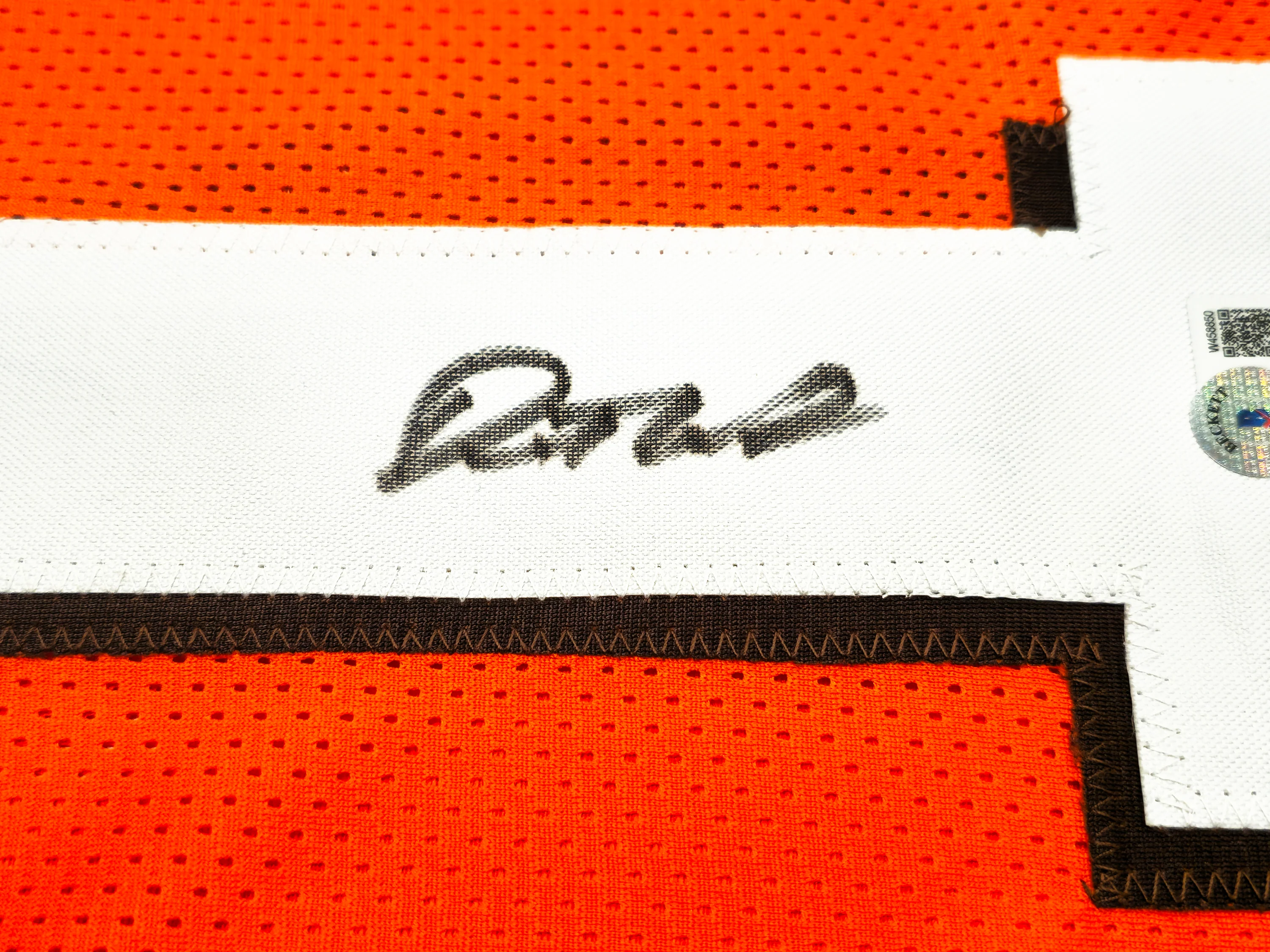 Cleveland Browns Dorian Thompson-Robinson Autographed Orange Jersey Beckett BAS Witness Stock #233369 - Image 4