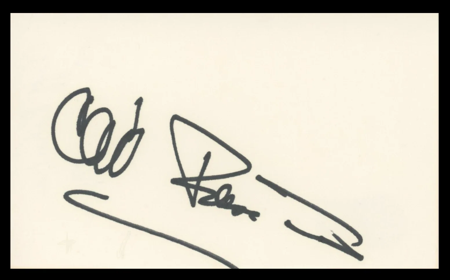 Cliff Robertson Charly Authentic Signed 3x5 Index Card Autographed BAS #BV59129 - Image 2
