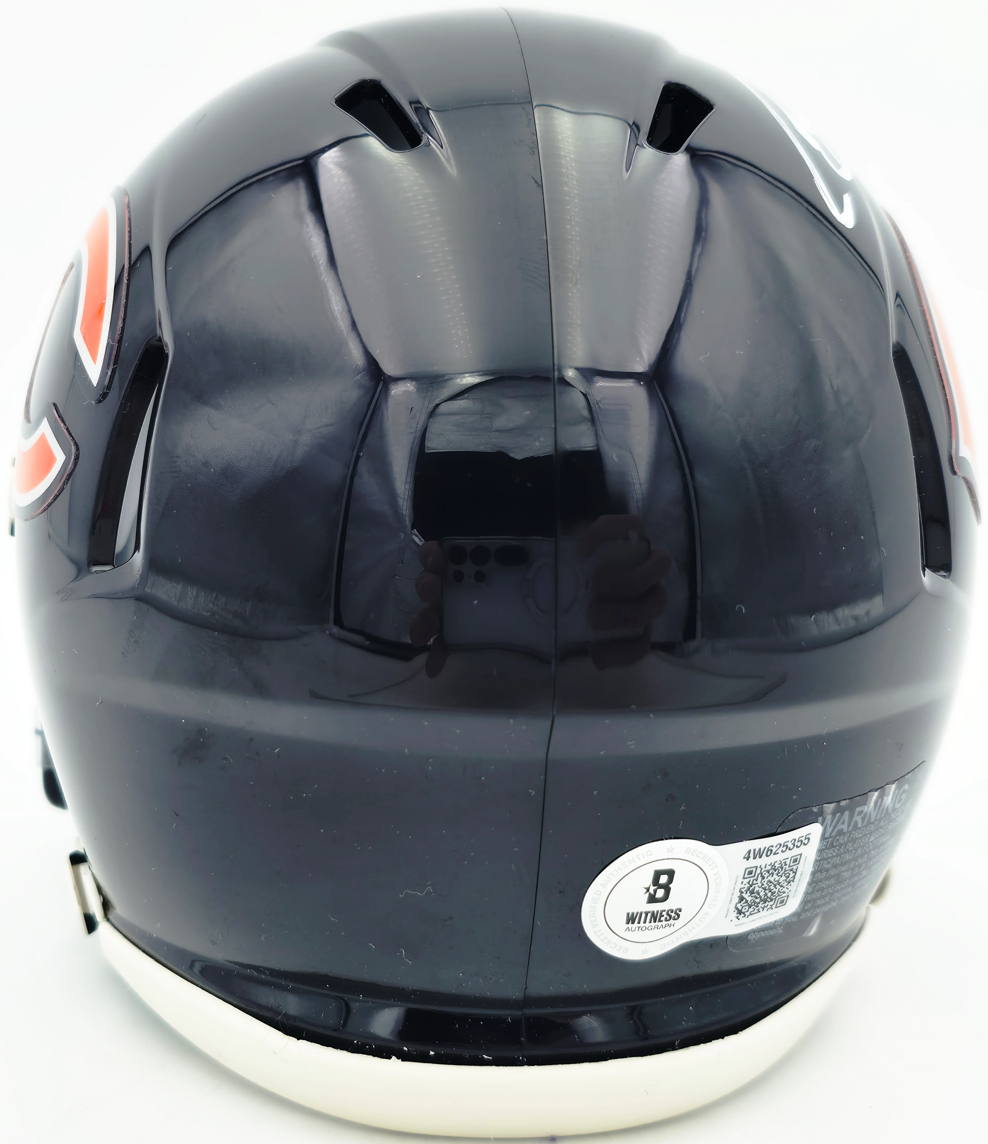 Coby Bryant Autographed Chicago Bears Blue Speed Mini Helmet Beckett BAS Witness Stock #262402 - Image 5
