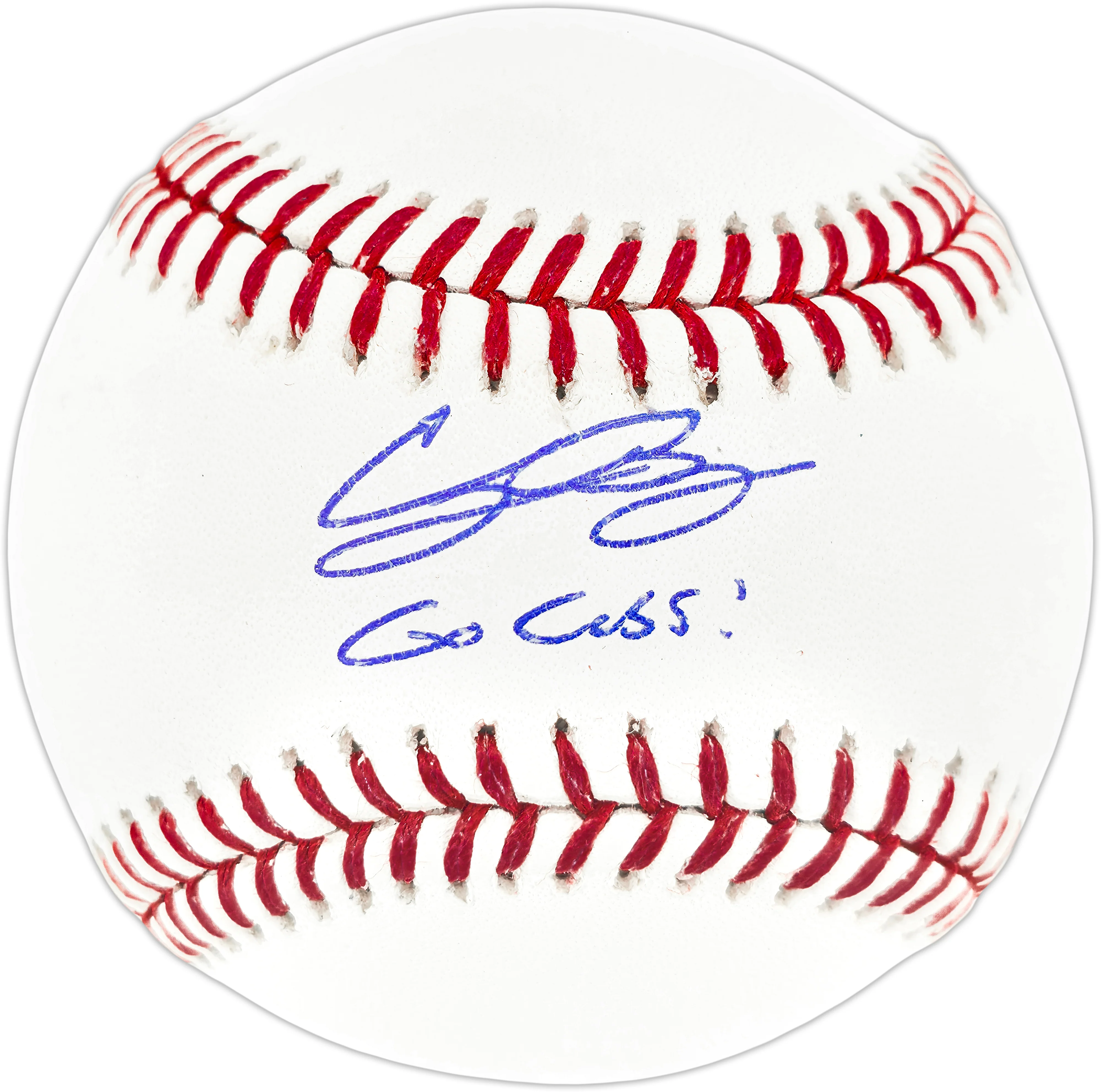 Cody Bellinger Autographed Official MLB Baseball Chicago Cubs "Go Cubs!" Fanatics & MLB Holo Stock #262511