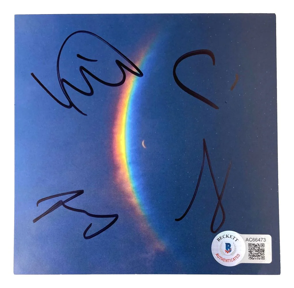 Cold Play Band Signed Moon Music CD Insert BAS LOA
