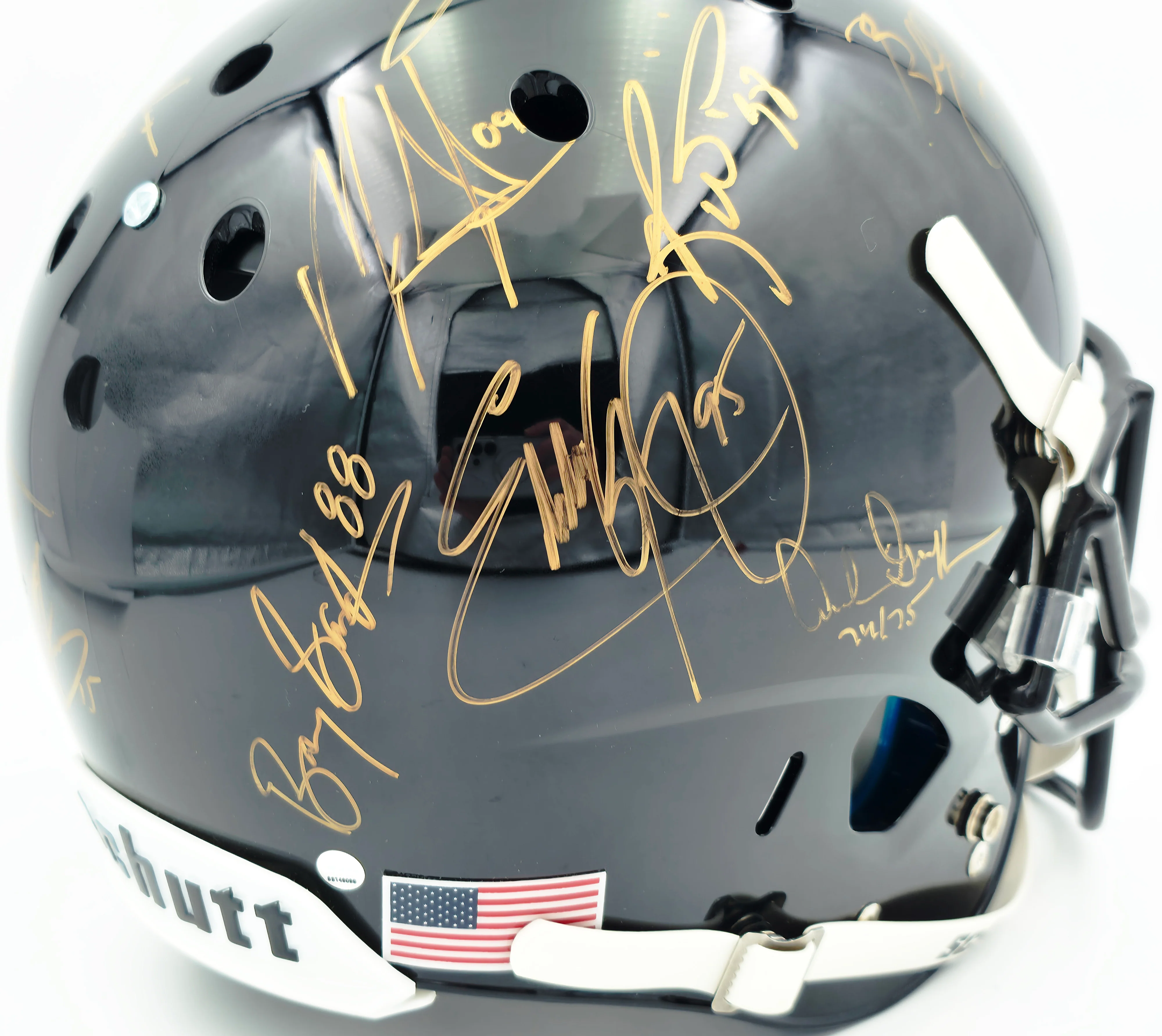 College Football's Best Heisman Winners Autographed Black Full Size Schutt Replica Helmet With 24 Signatures Including Barry Sanders & Bo Jackson Steiner Holo #SS149099 - Image 5