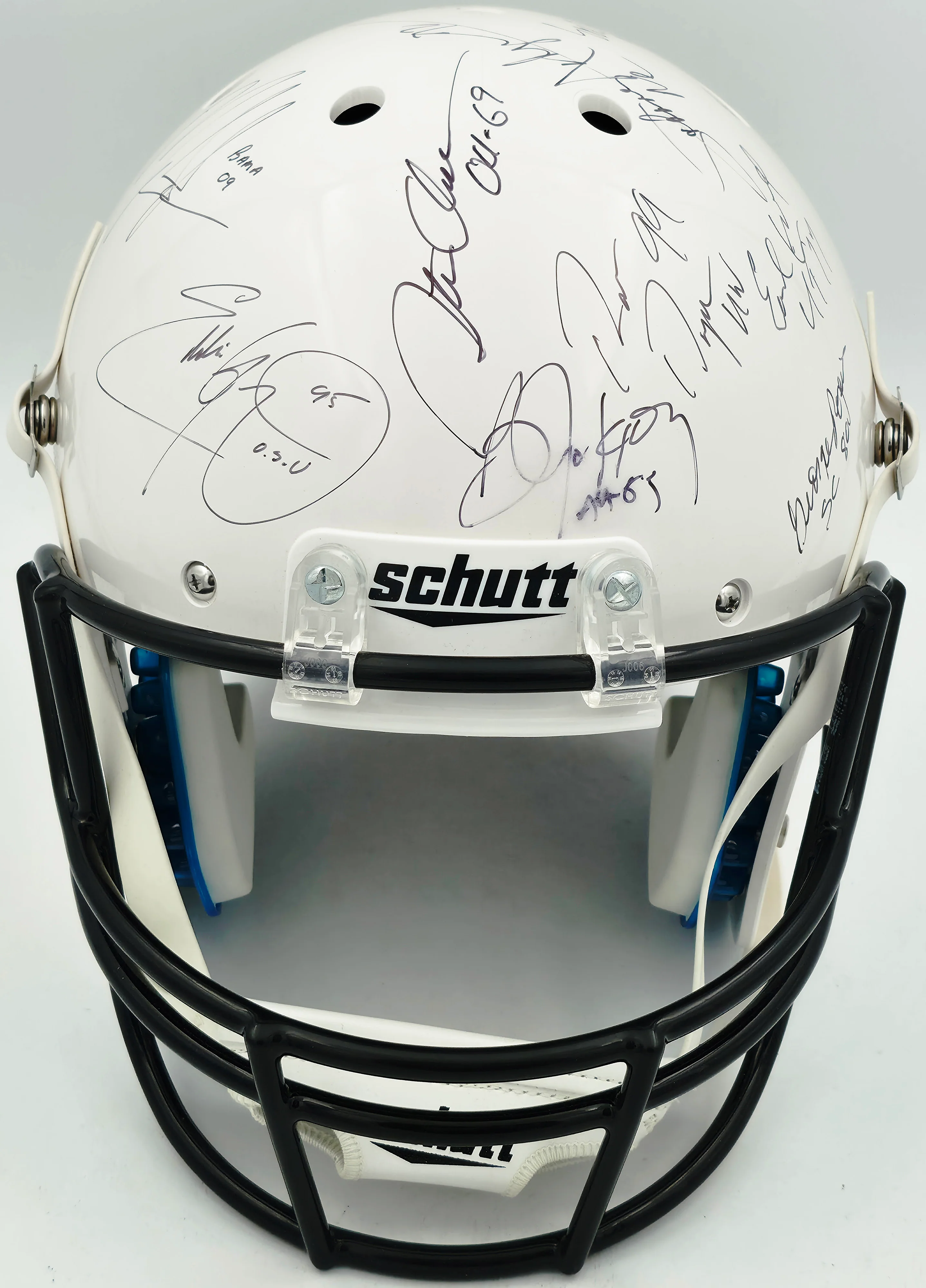 College Football's Best Heisman Winners Autographed White Full Size Schutt Replica Helmet With 24 Signatures Including Barry Sanders & Bo Jackson Steiner Holo #SS149812 - Image 3