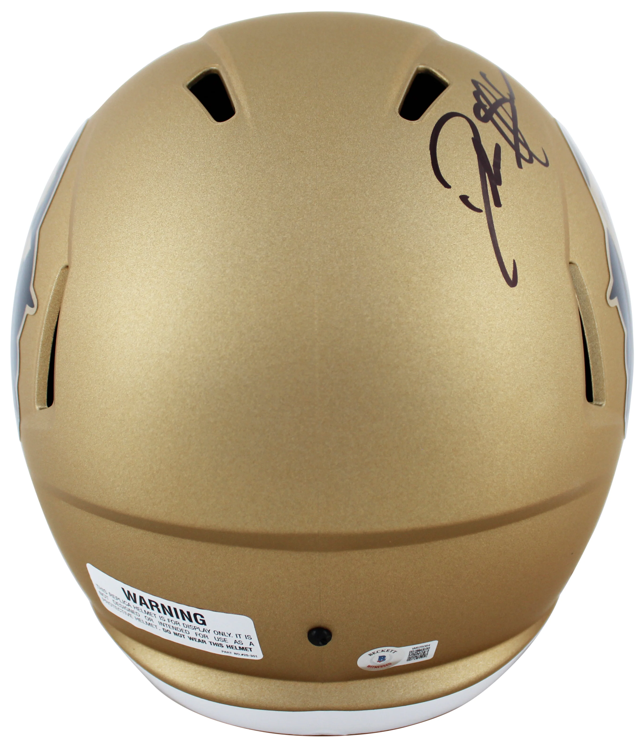 Colorado Deion Sanders Signed Full Size Speed Rep Helmet w/ Case BAS Witnessed - Image 4