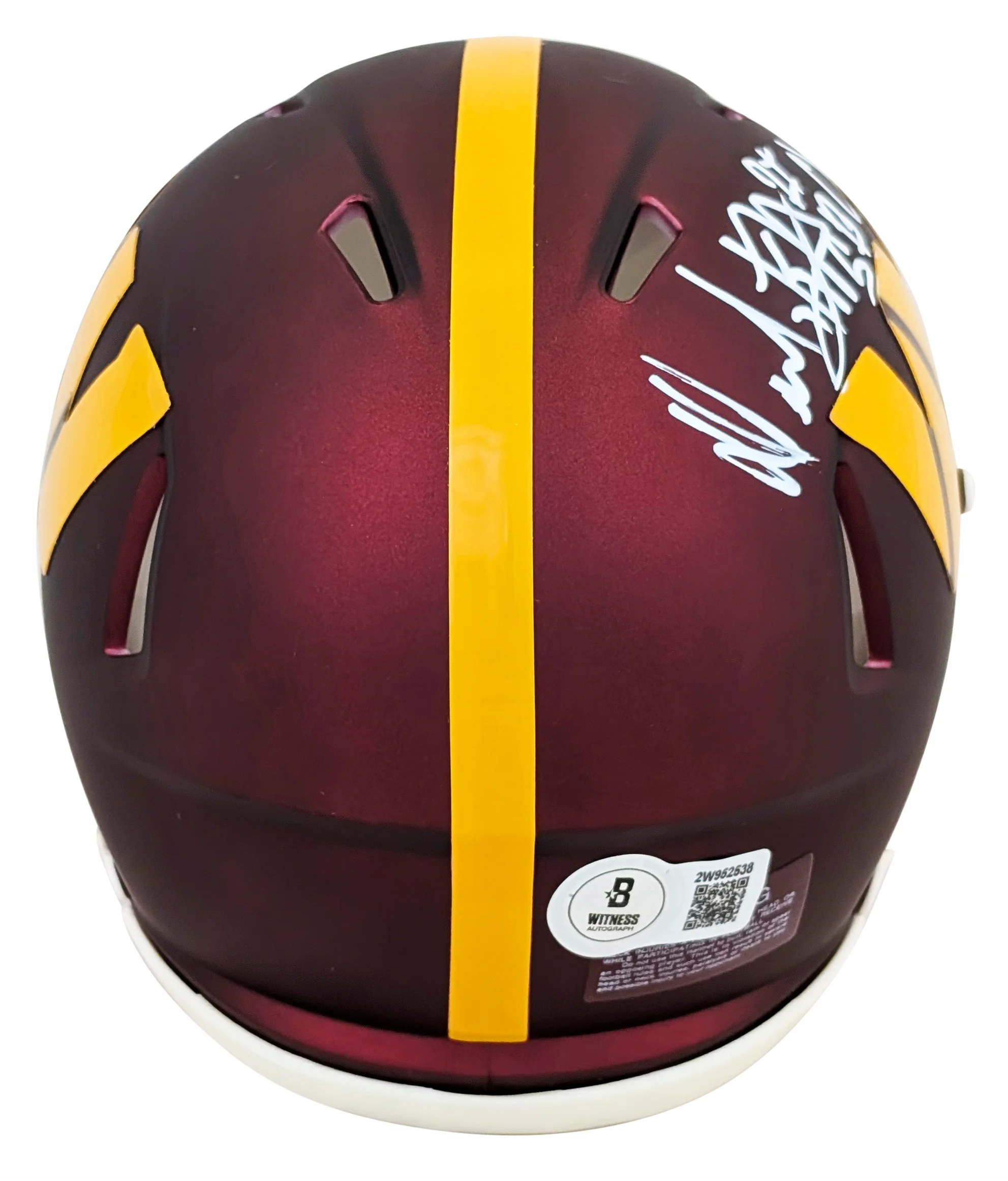Commanders Dexter Manley "2x SB Champ" Signed Speed Mini Helmet W/ Case BAS Wit - Image 4