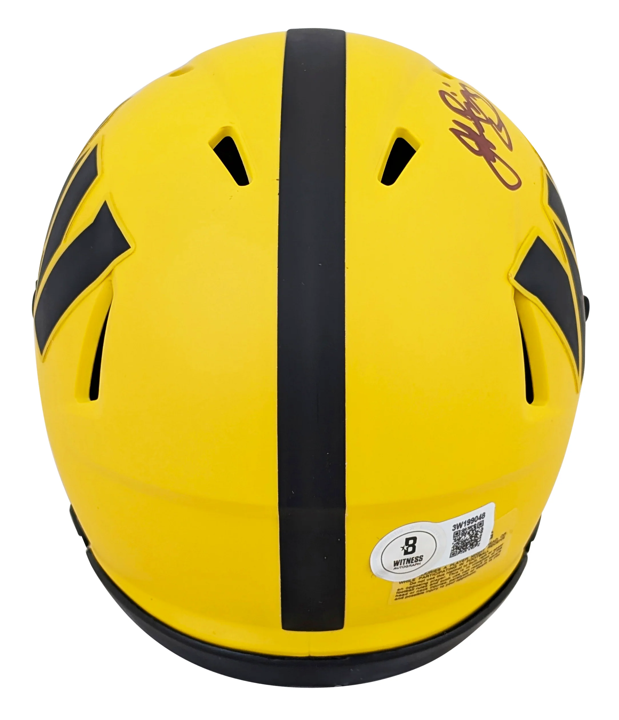 Commanders John Riggins Authentic Signed Rave Speed Mini Helmet BAS Witnessed - Image 3