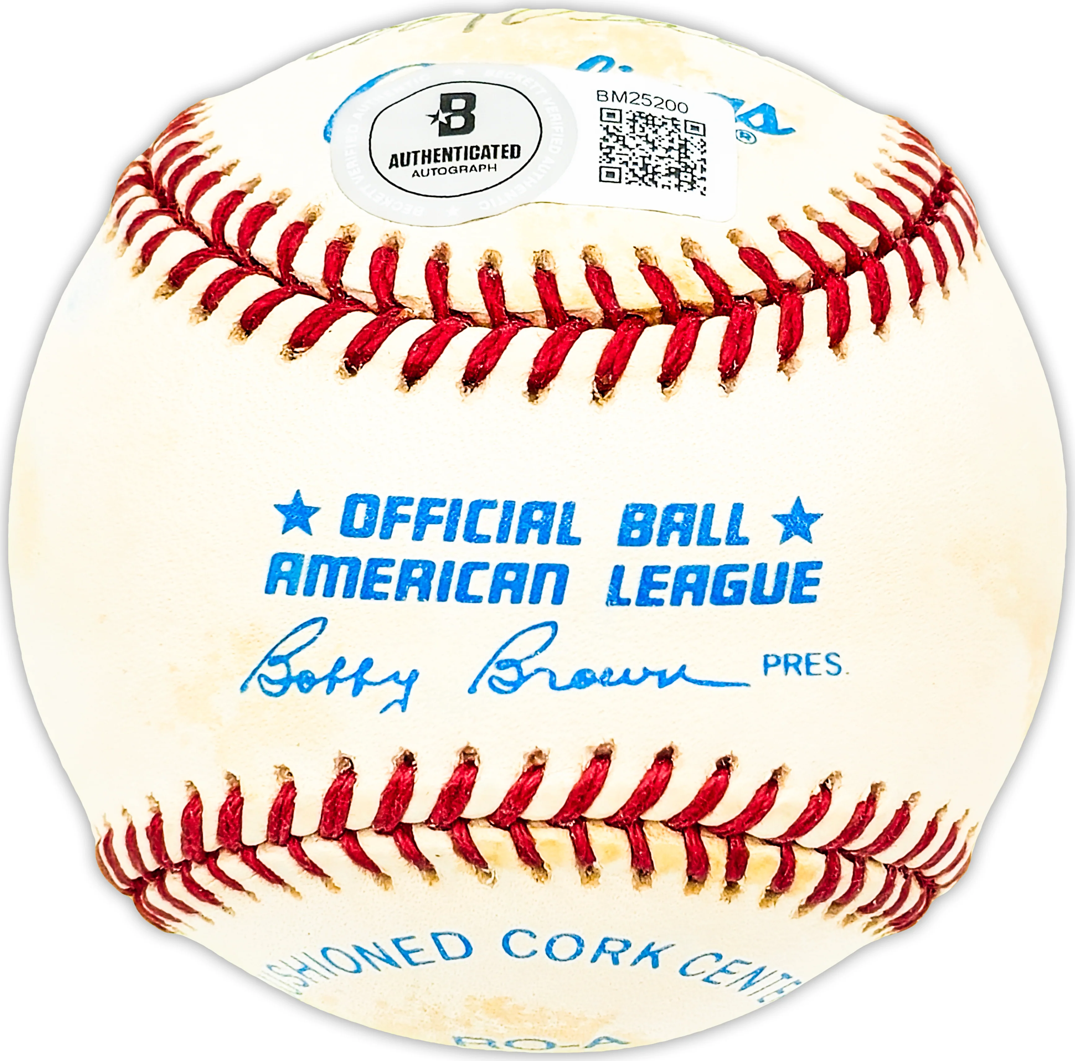 Coot Veal Autographed Official AL Baseball Tigers, Senators Beckett BAS QR #BM25200 - Image 2