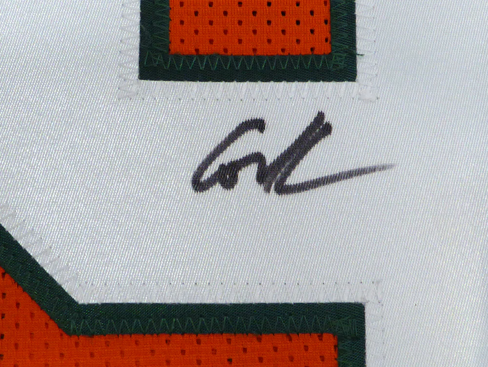 Miami Hurricanes Cortez Kennedy Autographed Orange Jersey Beckett BAS Stock #131530 - Image 3