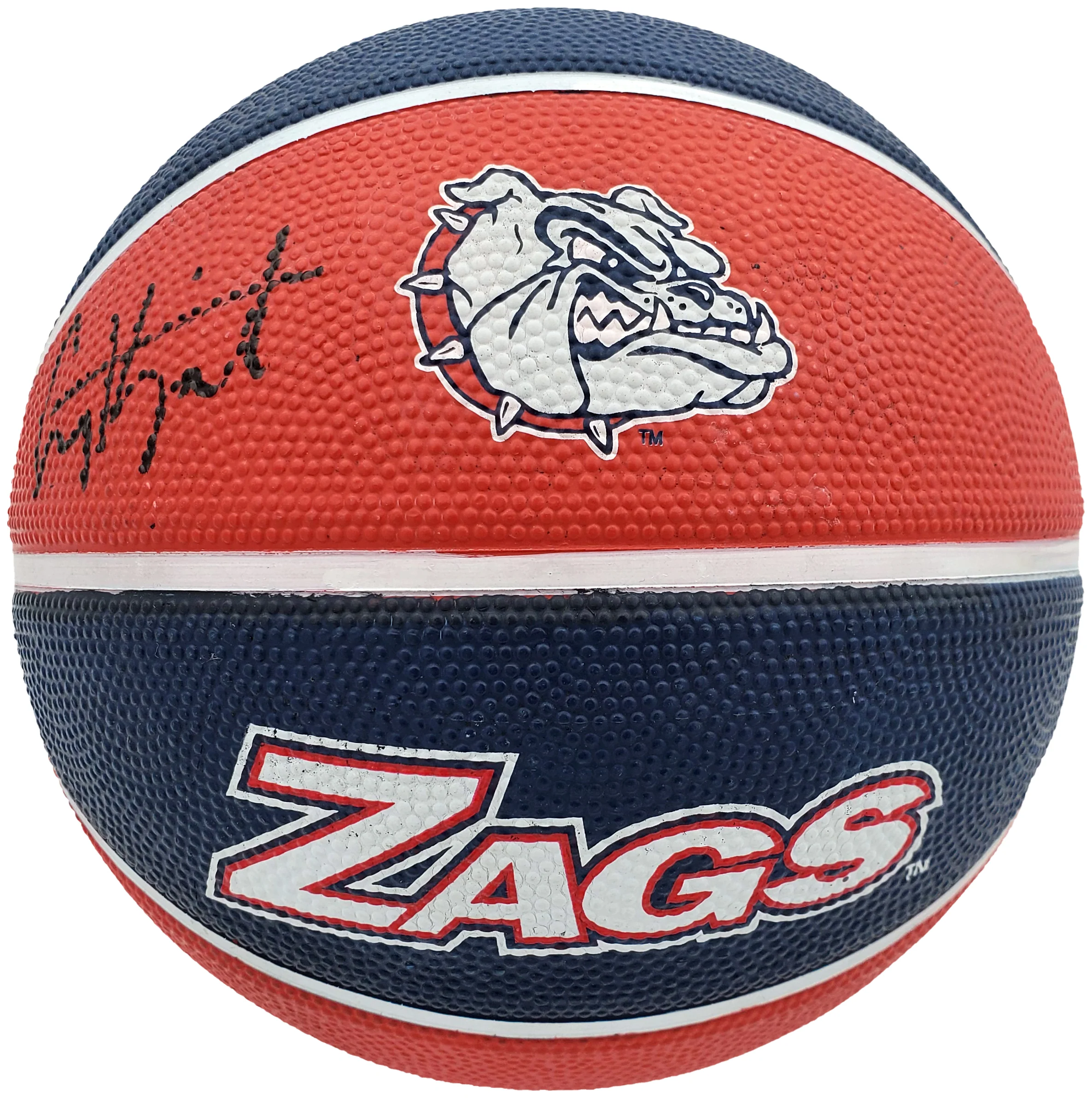 Corey Kispert Autographed Gonzaga Bulldogs Logo Rubber Basketball MCS Holo Stock #194799 - Image 2