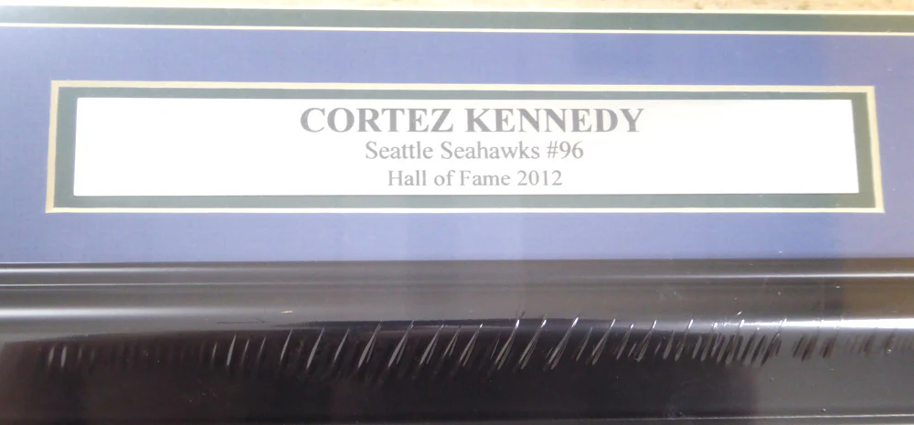 Cortez Kennedy Autographed Framed 16x20 Photo Seattle Seahawks MCS Holo Stock #123740 - Image 4