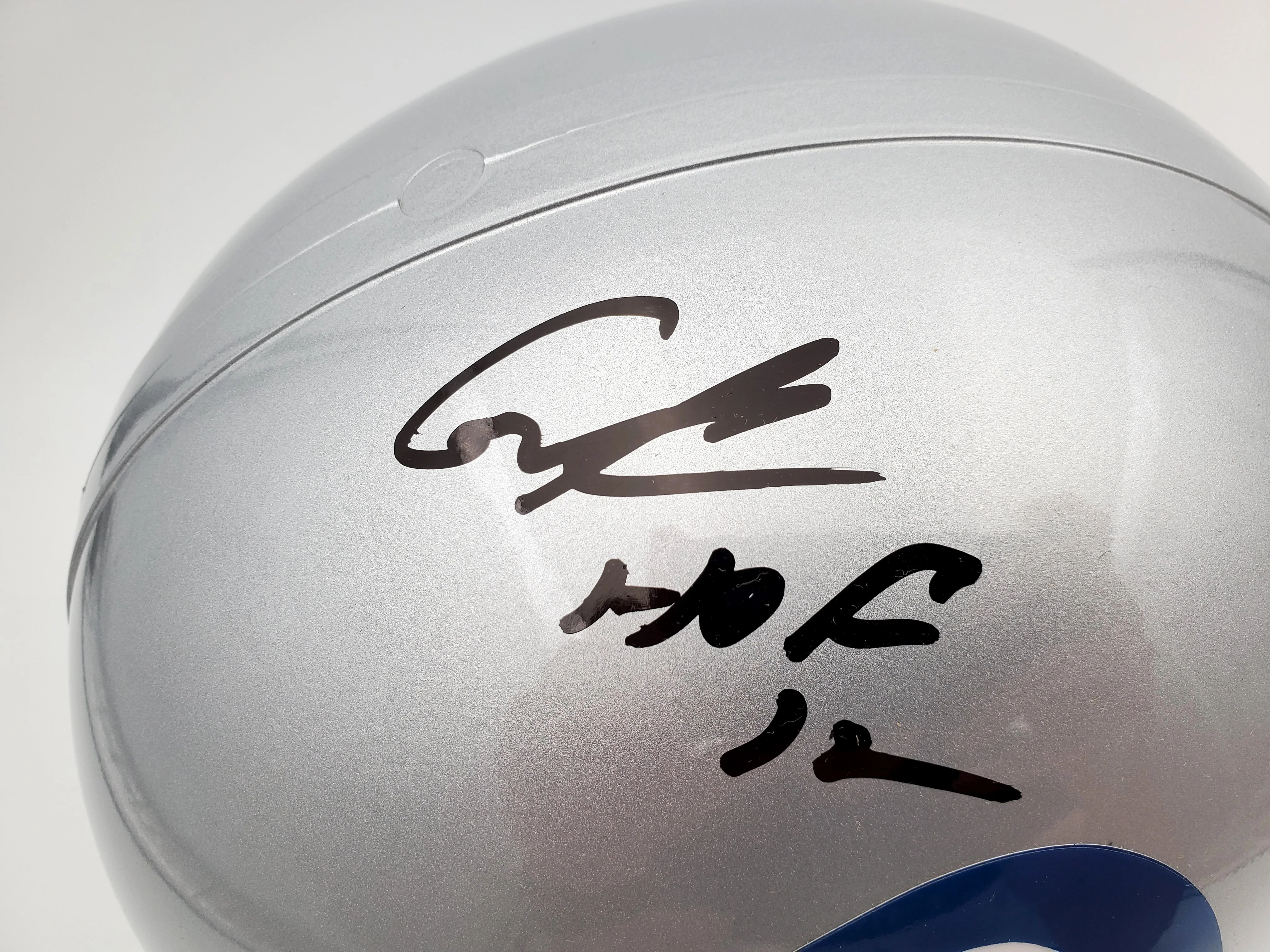 Cortez Kennedy Autographed Seattle Seahawks Throwback Full Size Helmet "HOF '12" Beckett BAS Stock #110681 - Image 2