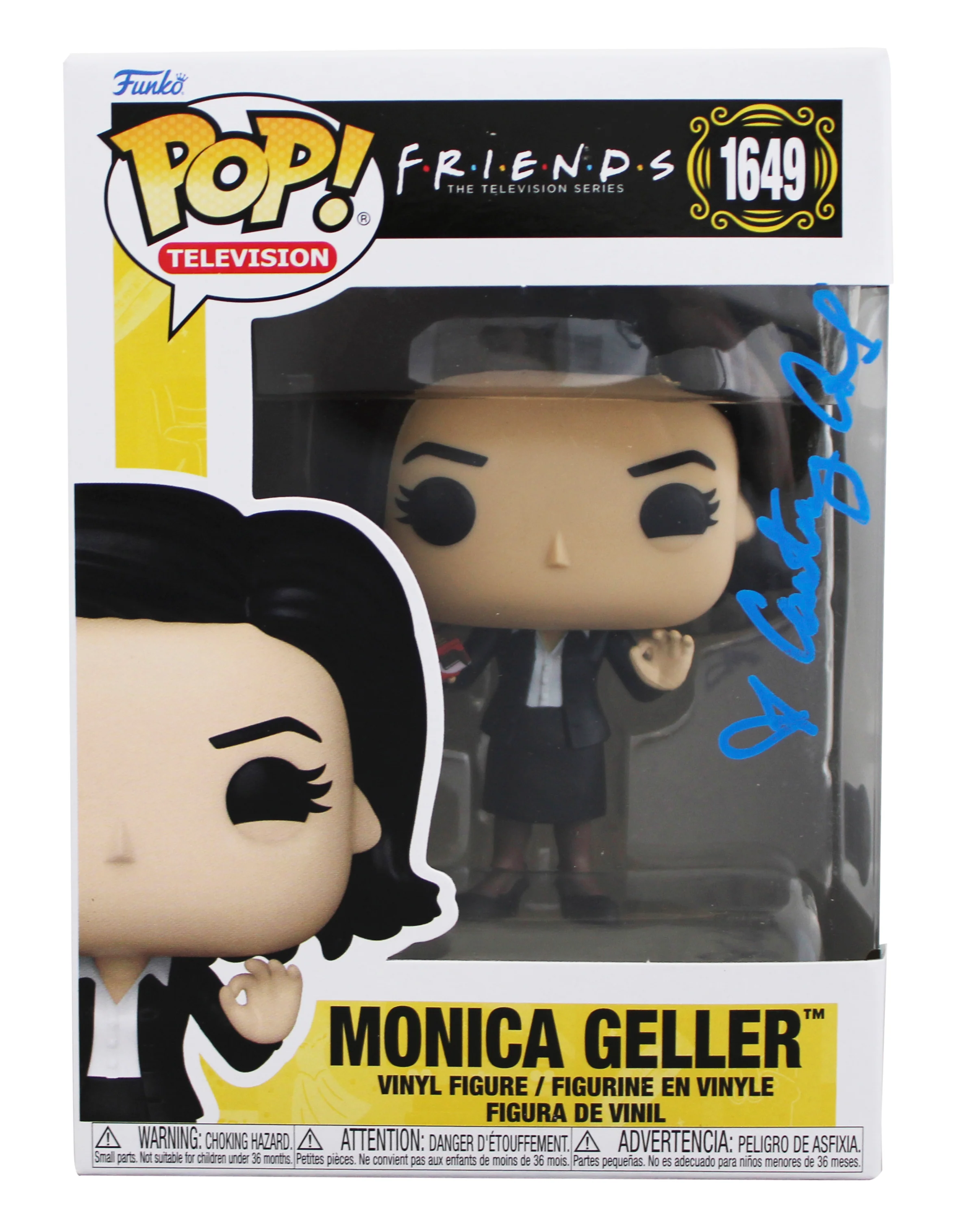 Courtney Cox Friends Signed Monica Geller #1649 Funko Pop Figure BAS #BR24603 - Image 2