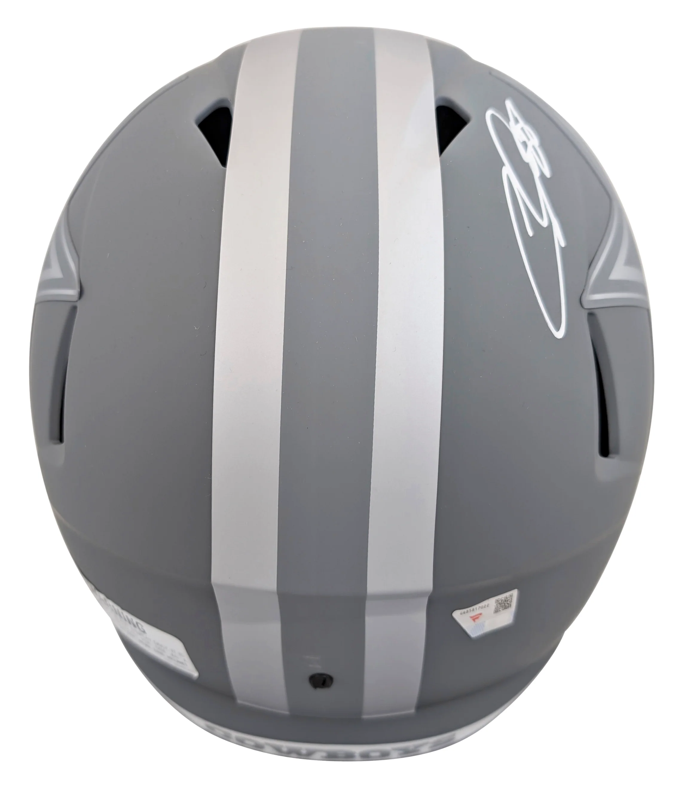 Cowboys CeeDee Lamb Authentic Signed Slate Full Size Speed Rep Helmet Fanatics - Image 3