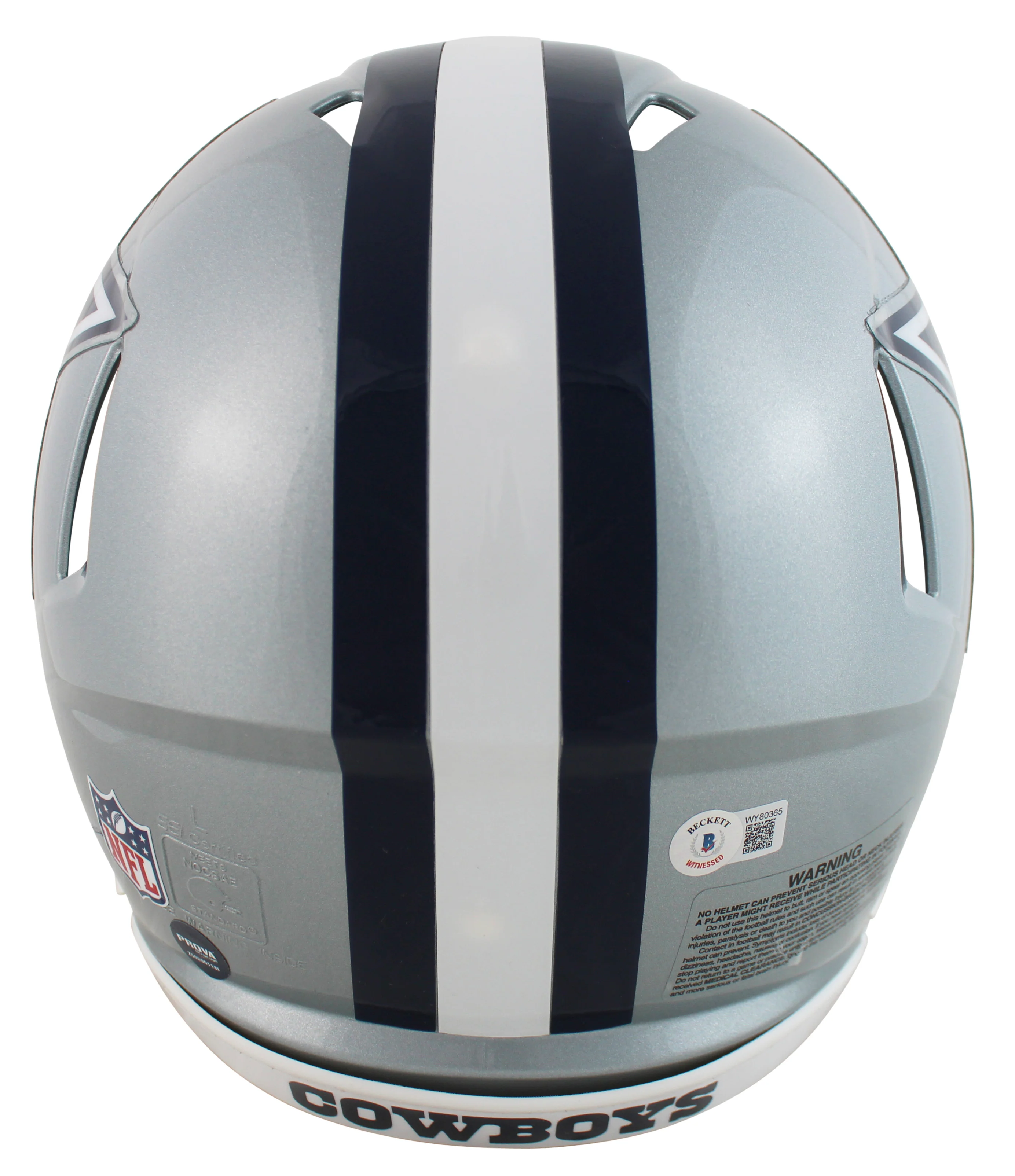 Cowboys Emmitt Smith "HOF 10" Signed F/S Speed Proline Helmet W/ Case BAS Wit - Image 4