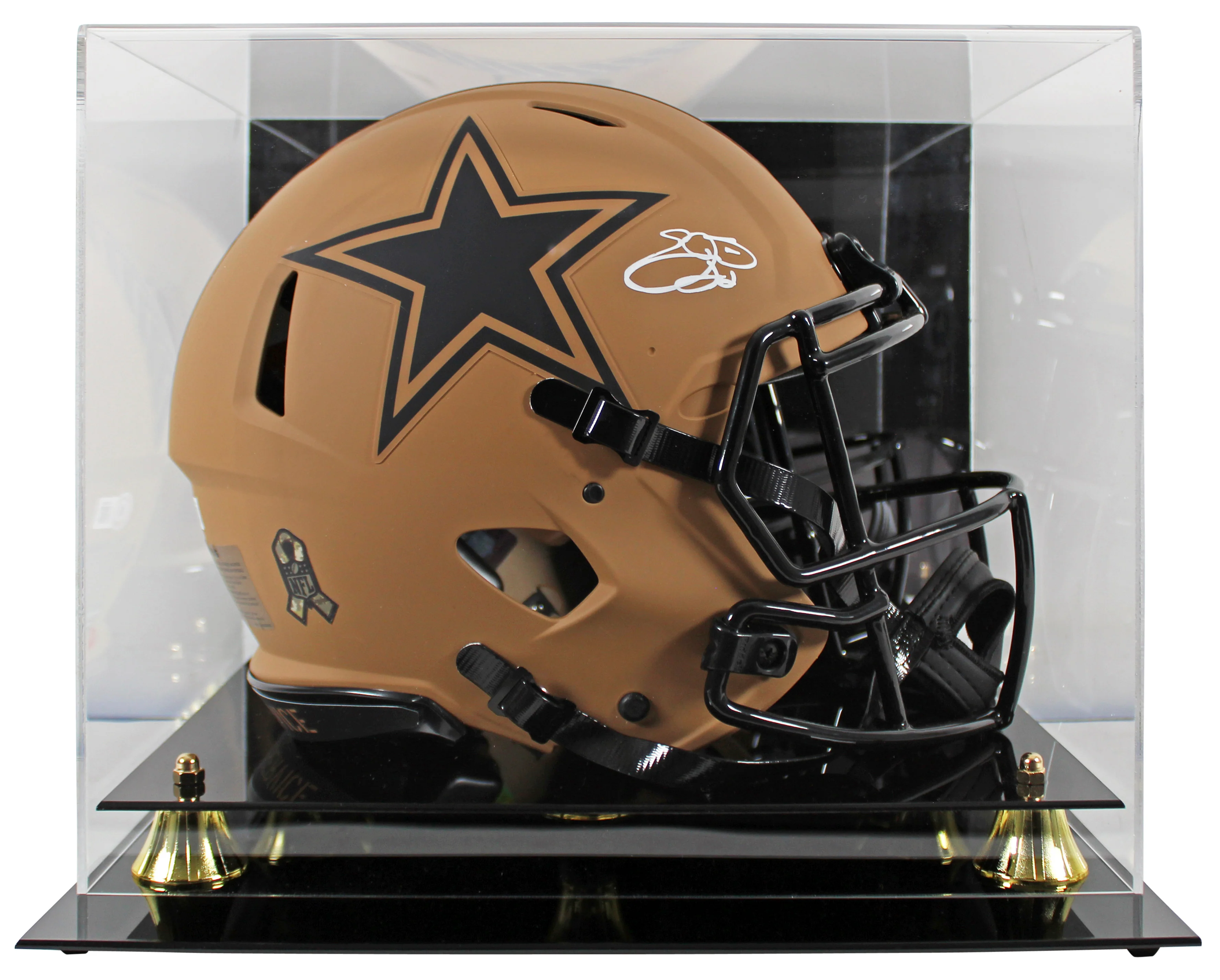 Cowboys Emmitt Smith Signed 2023 STS II F/S Speed Proline Helmet w/ Case BAS Wit - Image 2