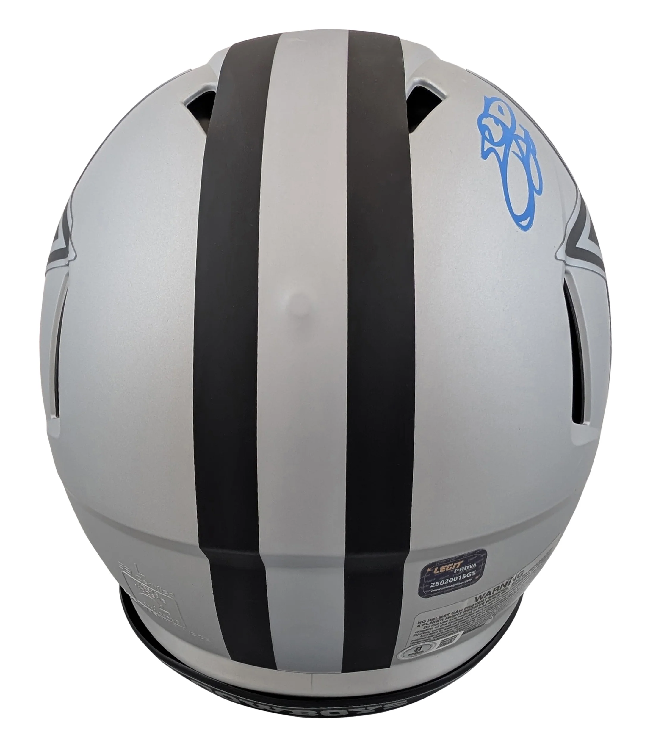 Cowboys Emmitt Smith Signed Rave Full Size Speed Proline Helmet BAS Witnessed - Image 3