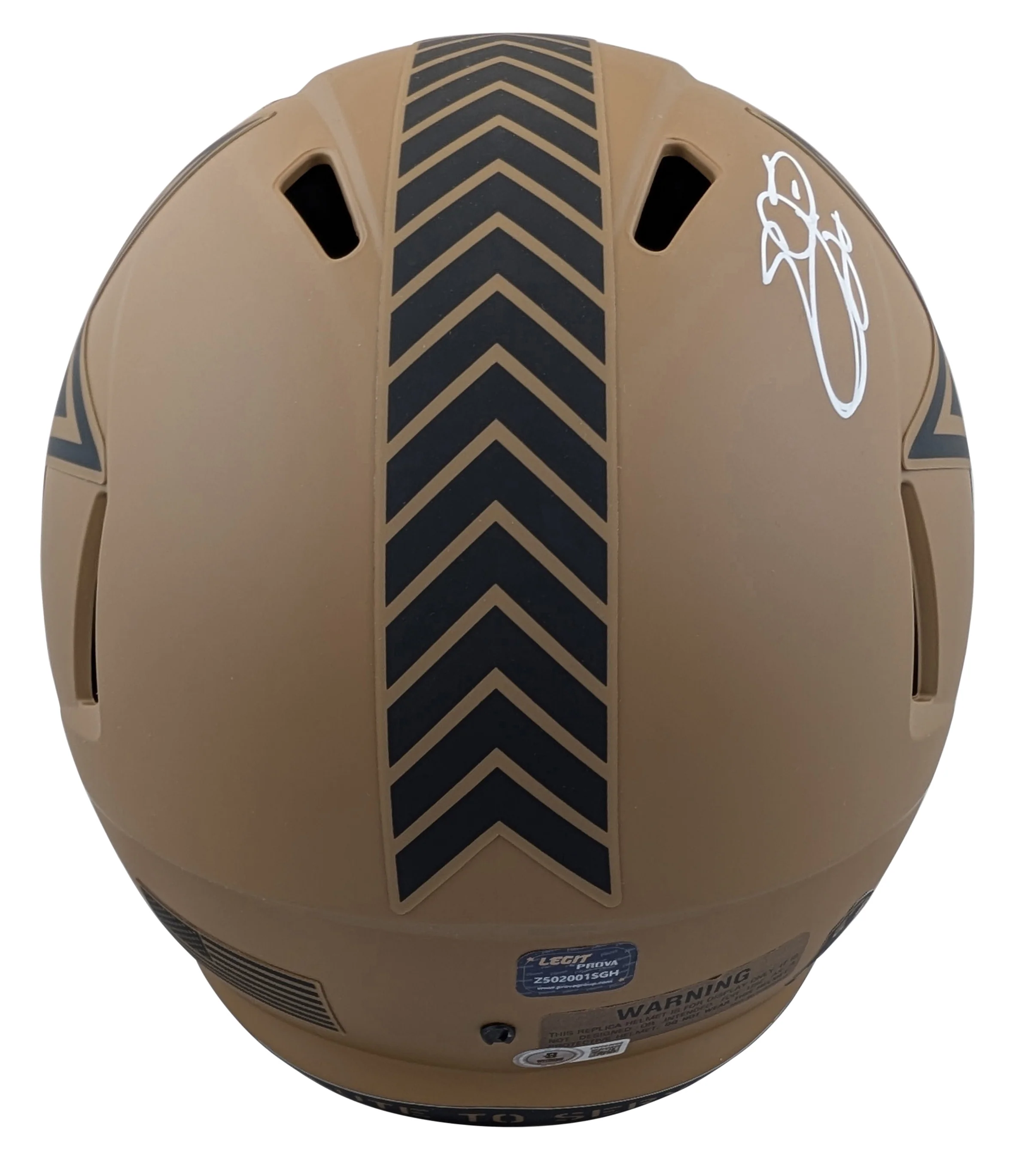 Cowboys Emmitt Smith Signed STS II Full Size Speed Rep Helmet BAS Witnessed - Image 3