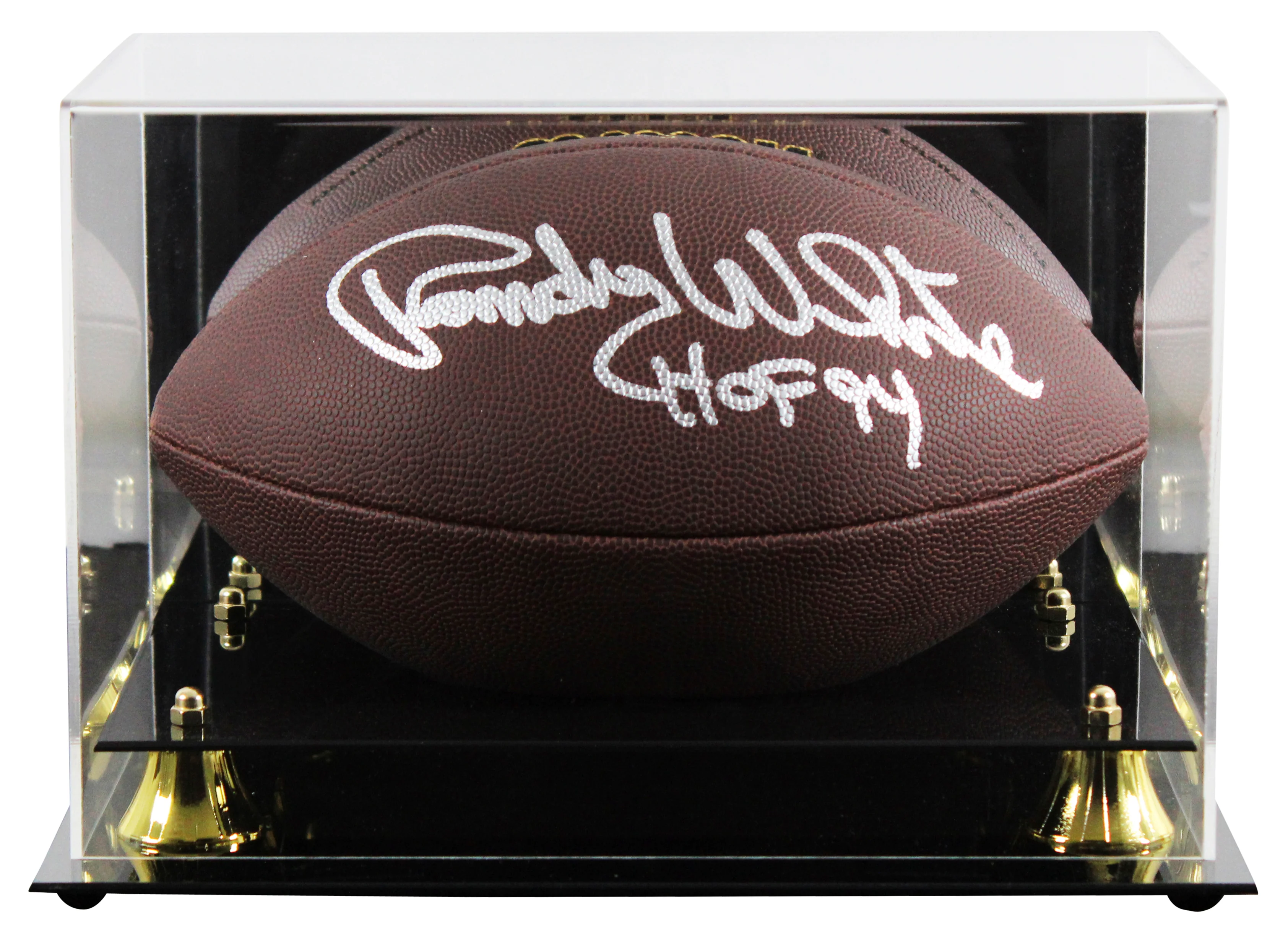 Cowboys Randy White "HOF 94" Signed Wilson Super Grip Football W/ Case BAS Wit - Image 2