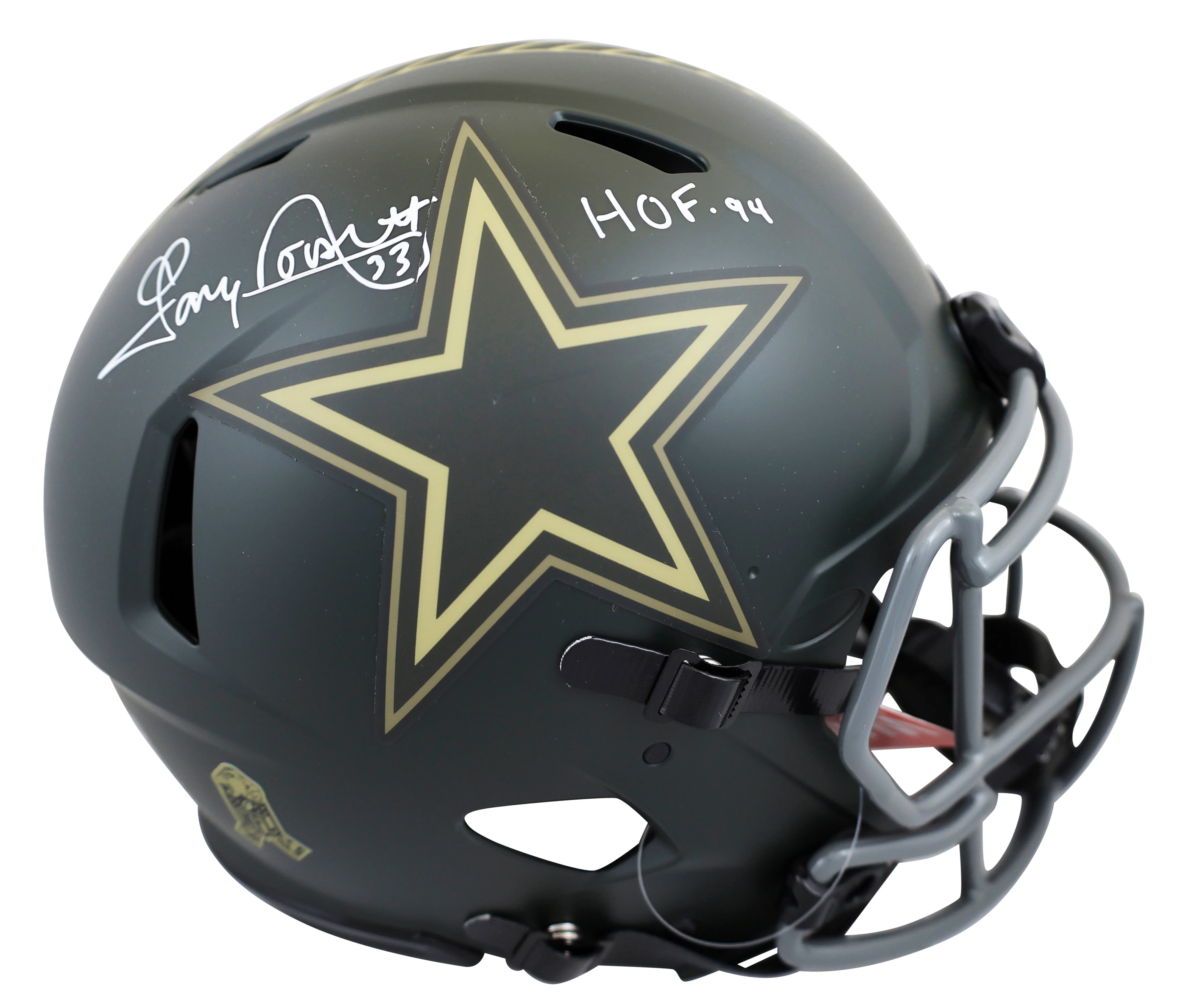 Cowboys Tony Dorsett "HOF 94" Signed STS IV F/S Speed Proline Helmet BAS Witness - Image 2