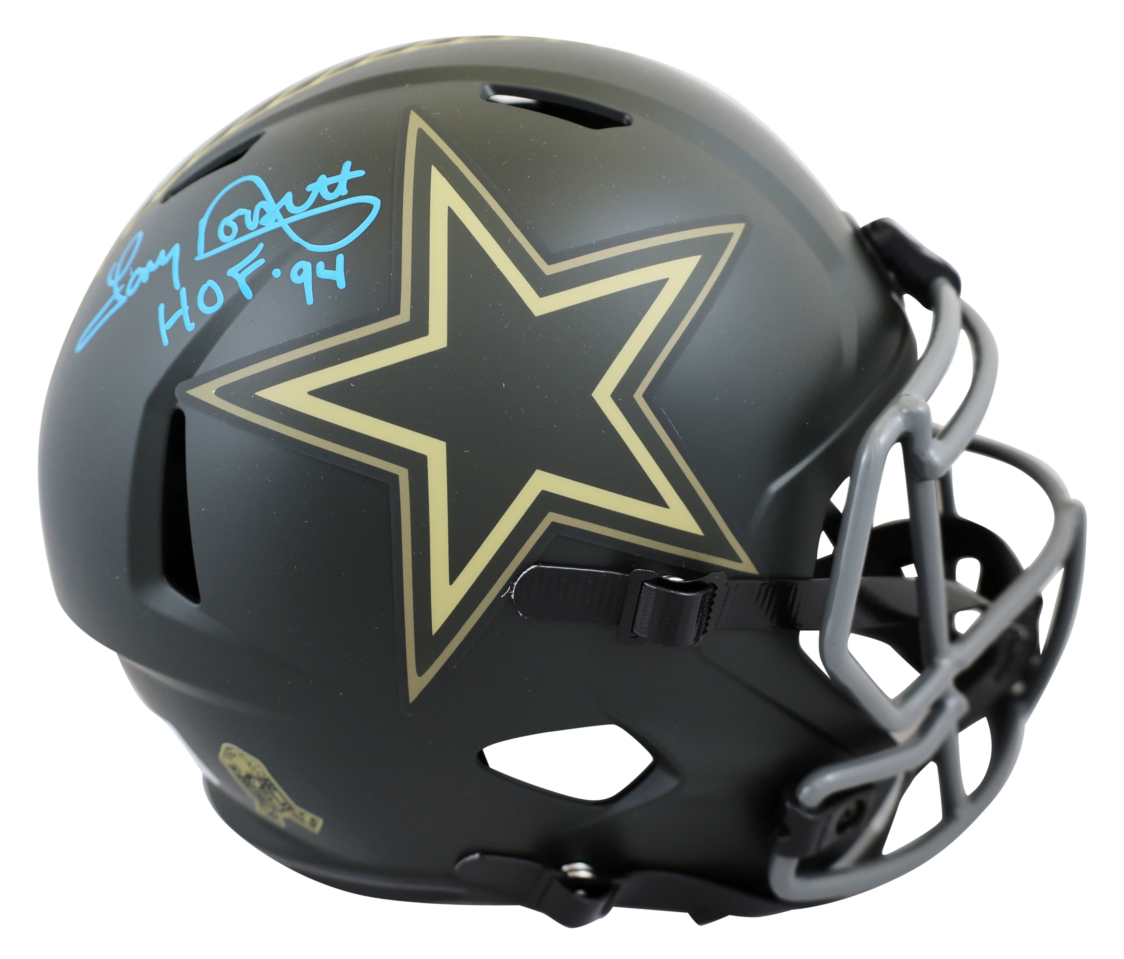 Cowboys Tony Dorsett "HOF 94" Signed STS IV F/S Speed Rep Helmet W/ Case BAS W 1 - Image 3