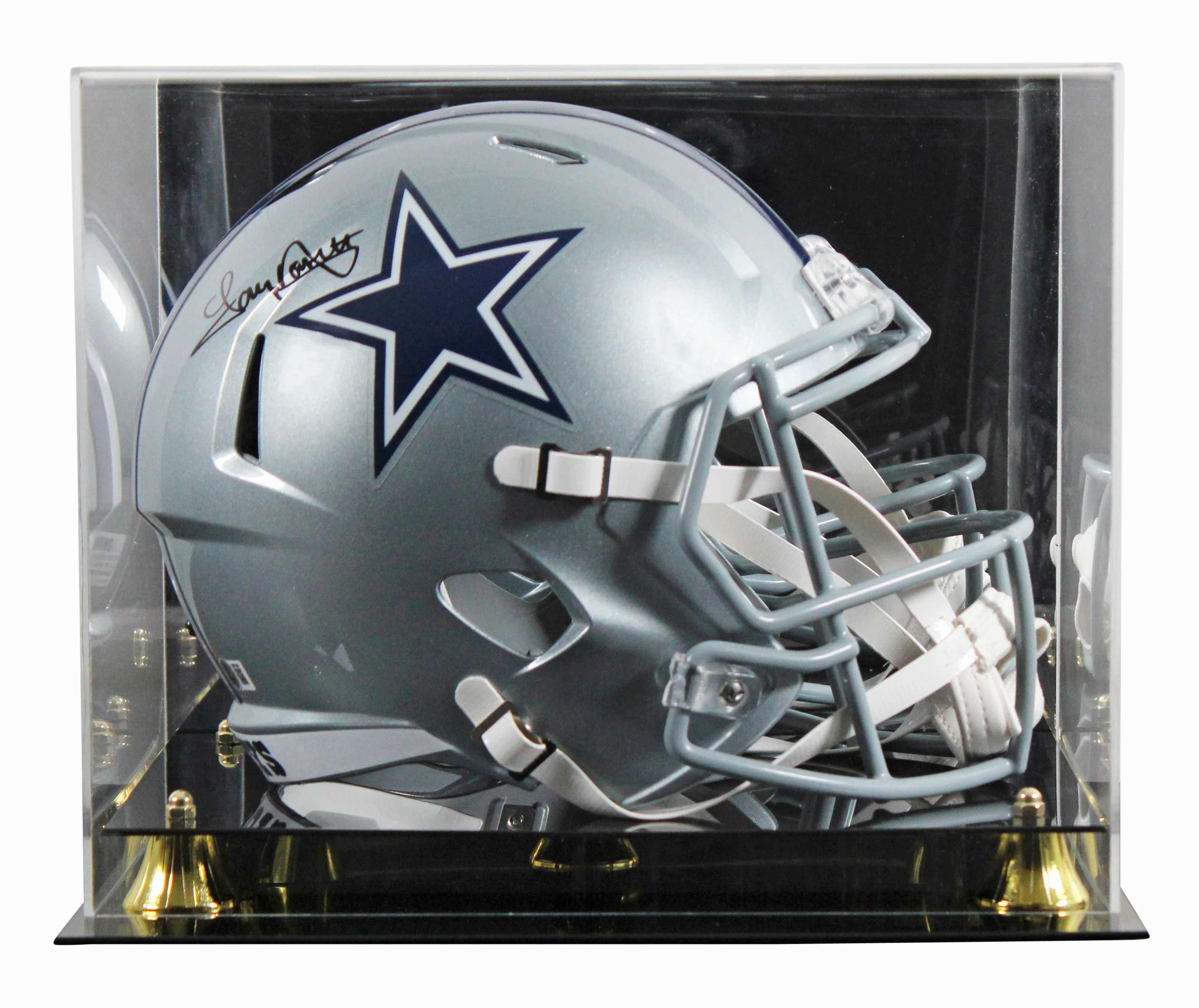 Cowboys Tony Dorsett Signed Full Size Speed Rep Helmet w/ Case BAS Witnessed 2 - Image 2