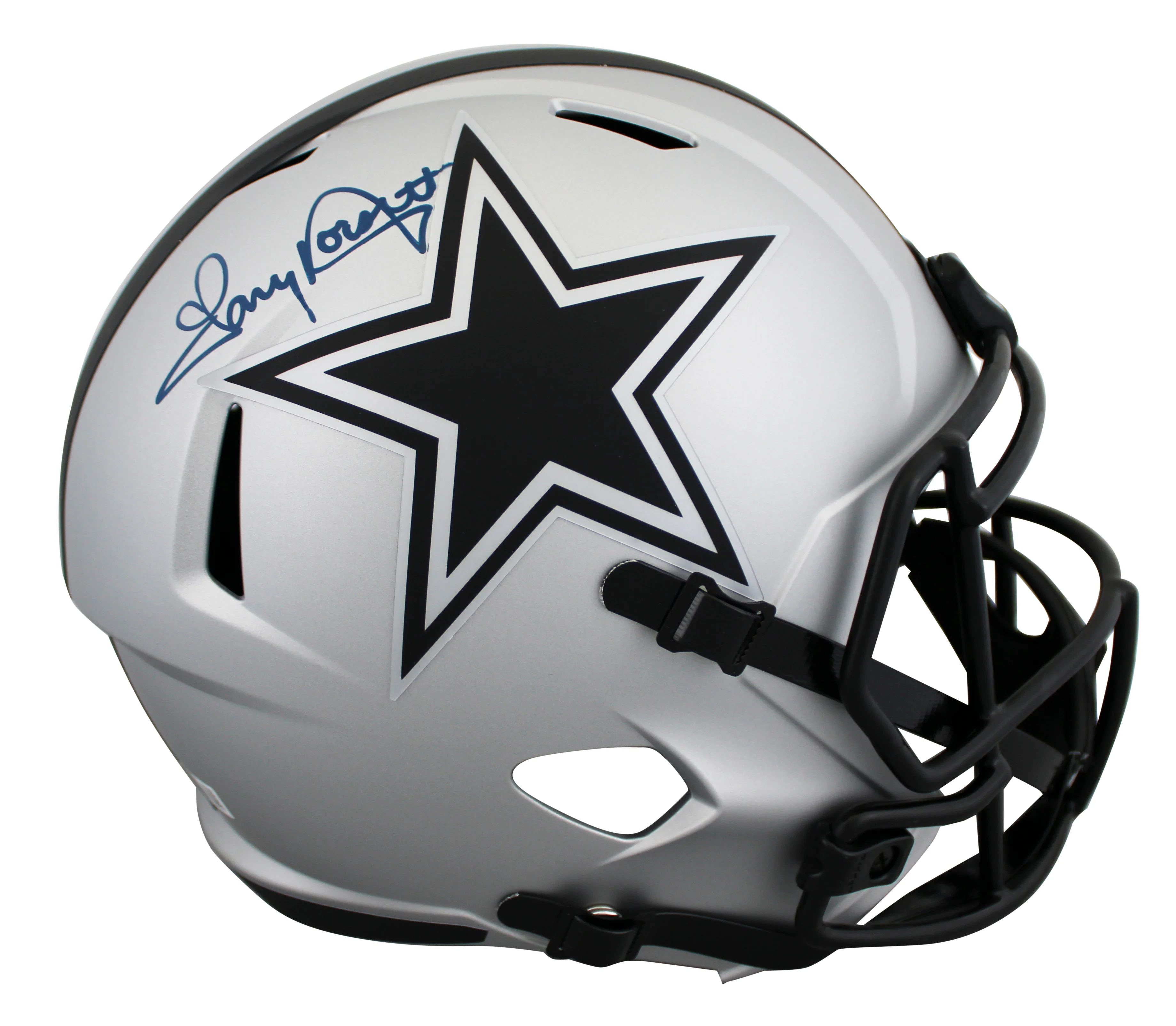 Cowboys Tony Dorsett Signed Rave Full Size Speed Rep Helmet W/ Case BAS Witness - Image 3