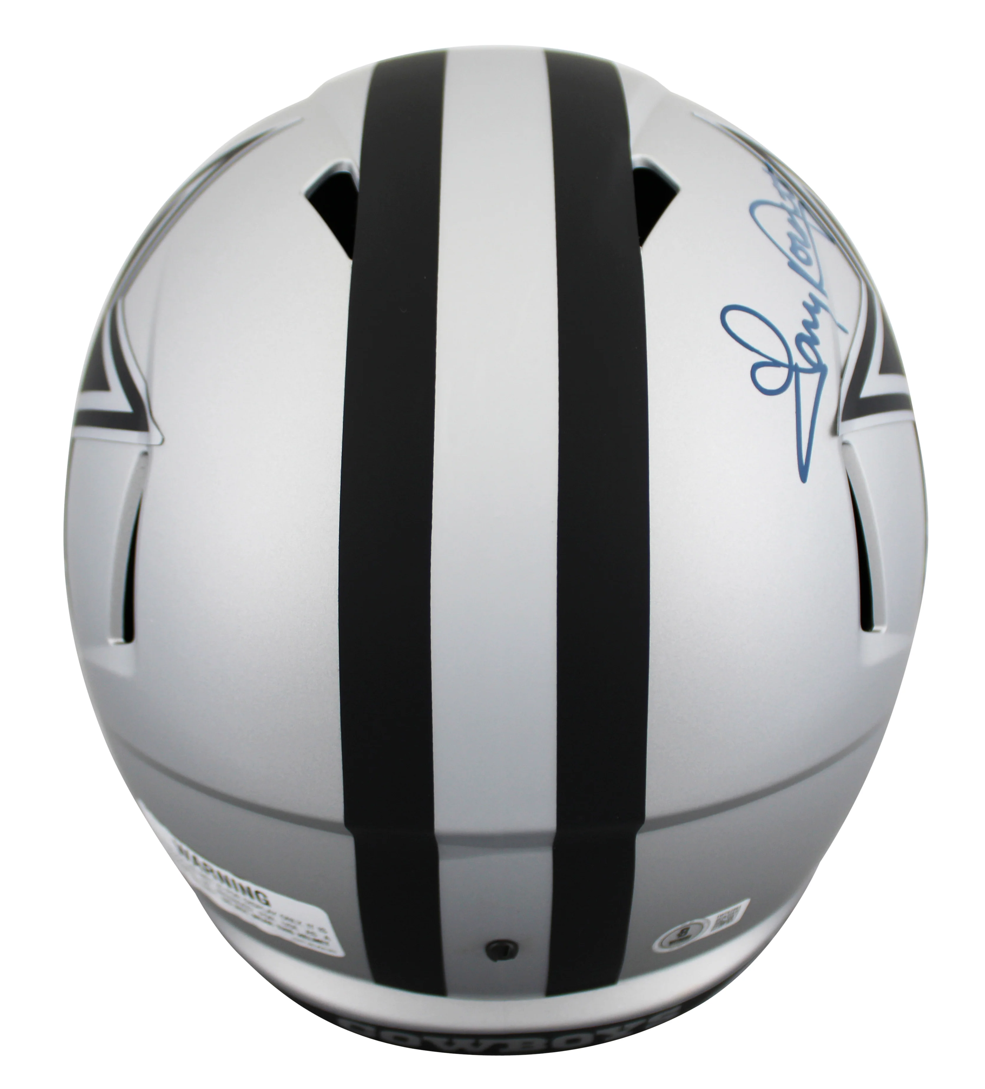 Cowboys Tony Dorsett Signed Rave Full Size Speed Rep Helmet W/ Case BAS Witness - Image 4