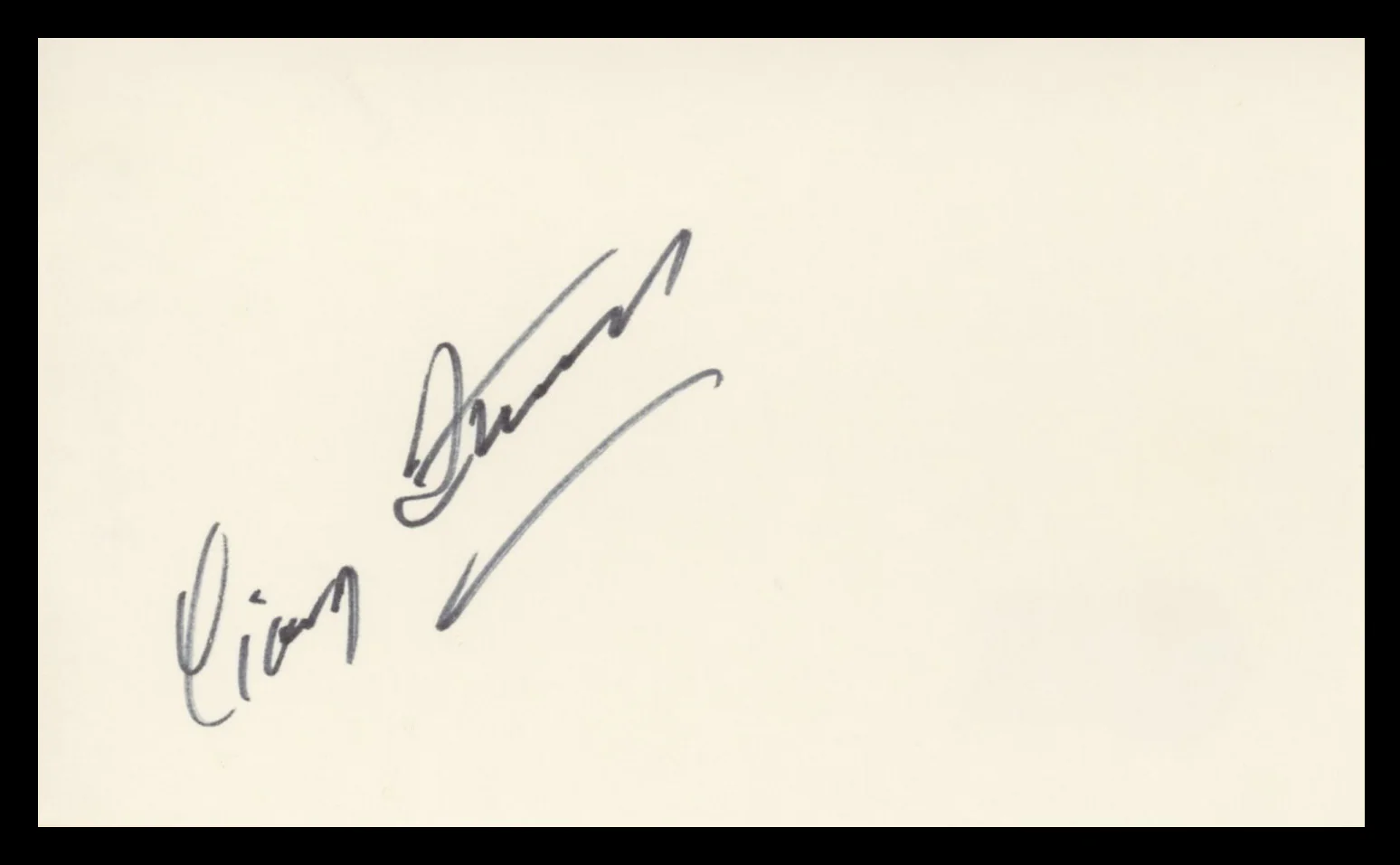 Craig Stevens Peter Gunn Authentic Signed 3x5 Index Card BAS #BV59060 - Image 2